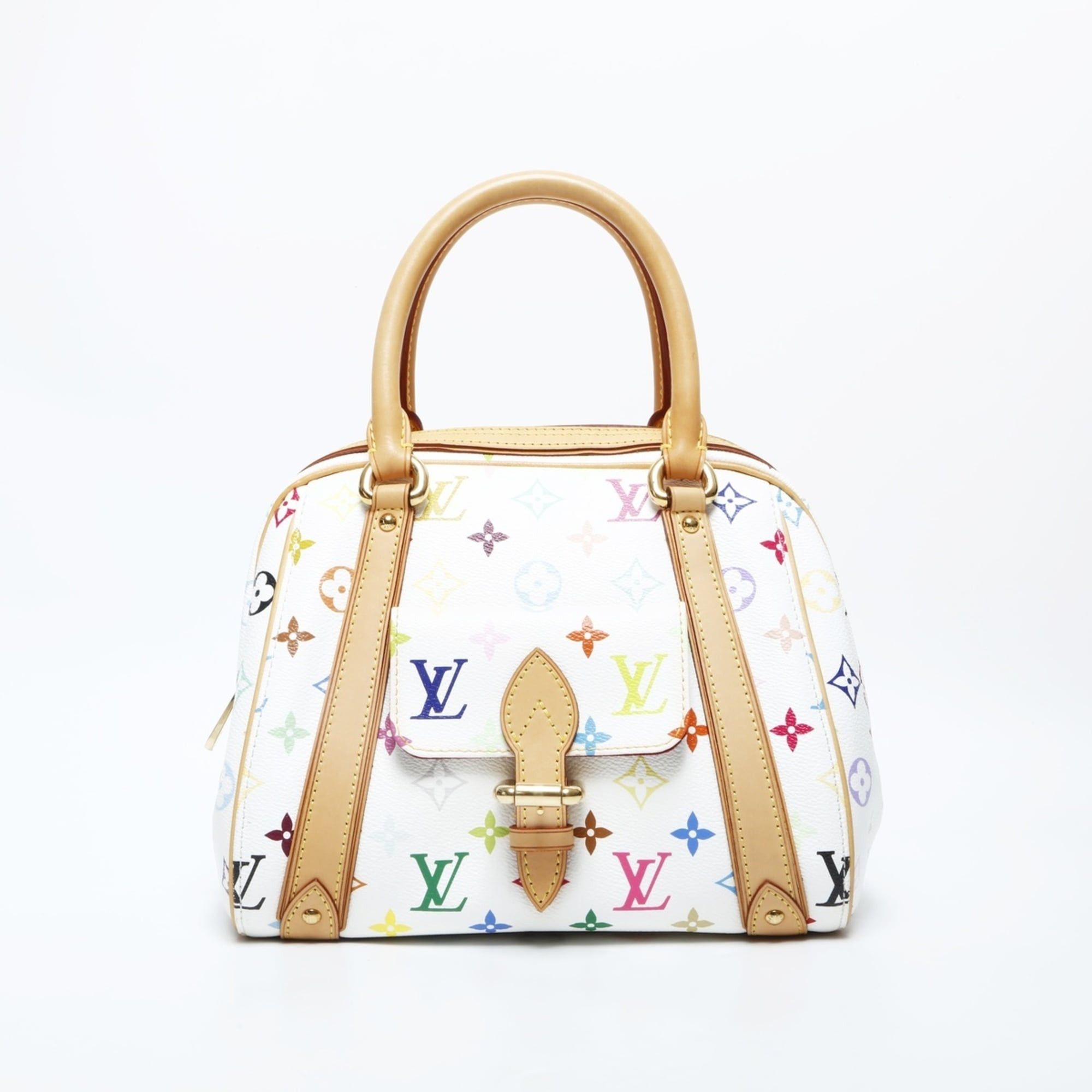 Louis Vuitton Louis Vuitton 2007 Monogram Multicolore Priscilla Handbag in White Size ONE SIZE - 1 Thumbnail