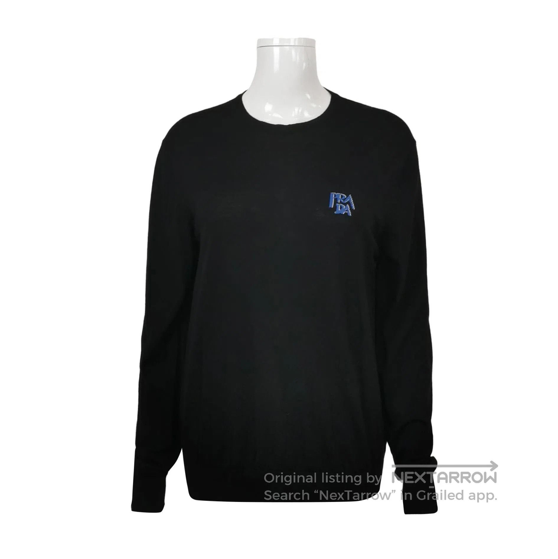 Prada Prada Logo Knit Sweater in Black Color . Size S / US 4 / IT 40 - 1 Thumbnail
