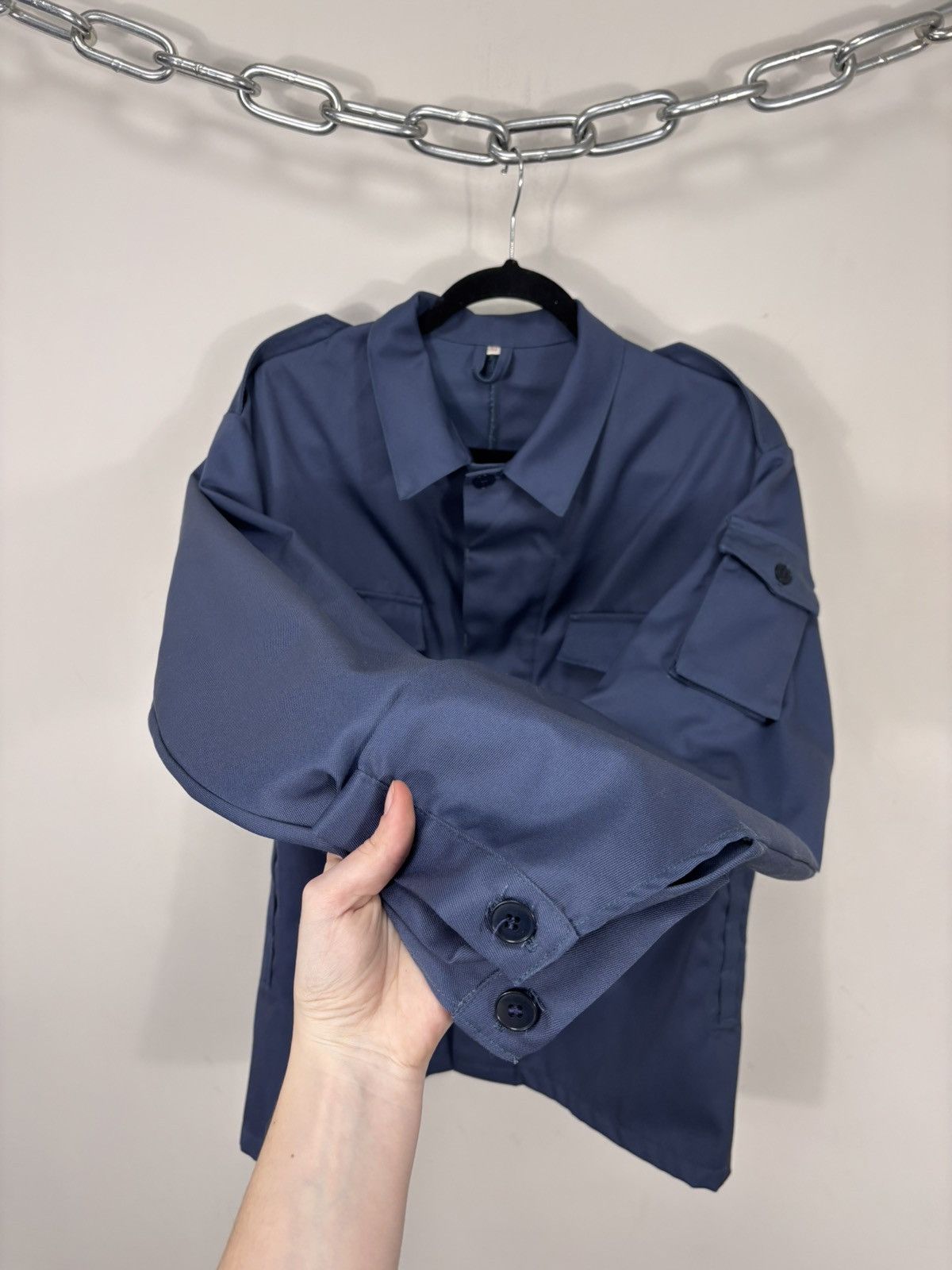 Other Vintage German Workwear Blue Utility Industrial Jacket Coat Size US M / EU 48-50 / 2 - 11 Thumbnail