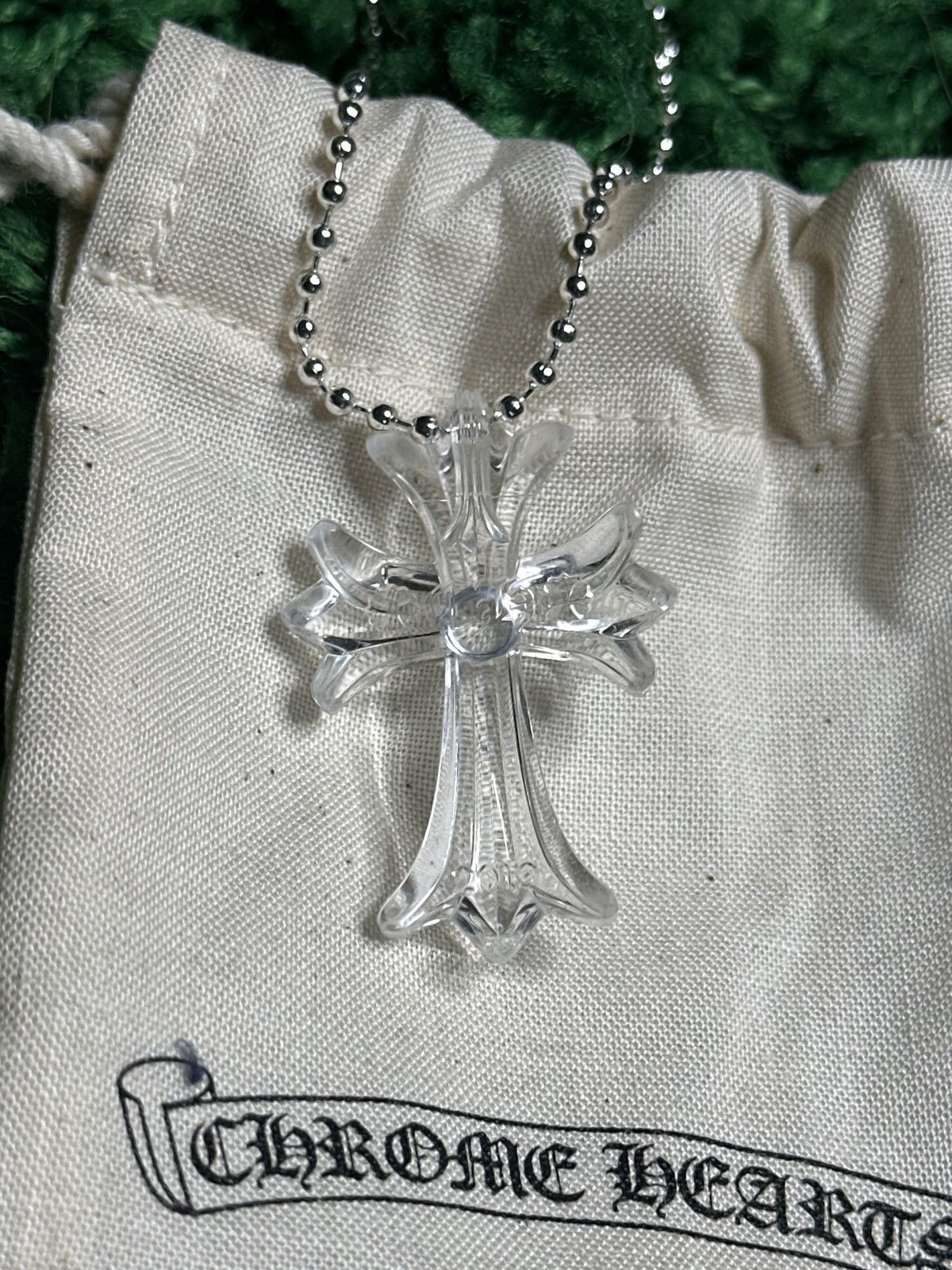 Chrome Hearts Chrome Clear Silicone Cross Pendant Size ONE SIZE - 4 Thumbnail