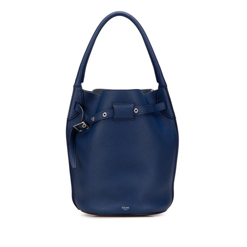 Celine Celine Leather Big Bag Bucket Small Shoulder Bag Leather Shoulder Bag in Blue, Women's