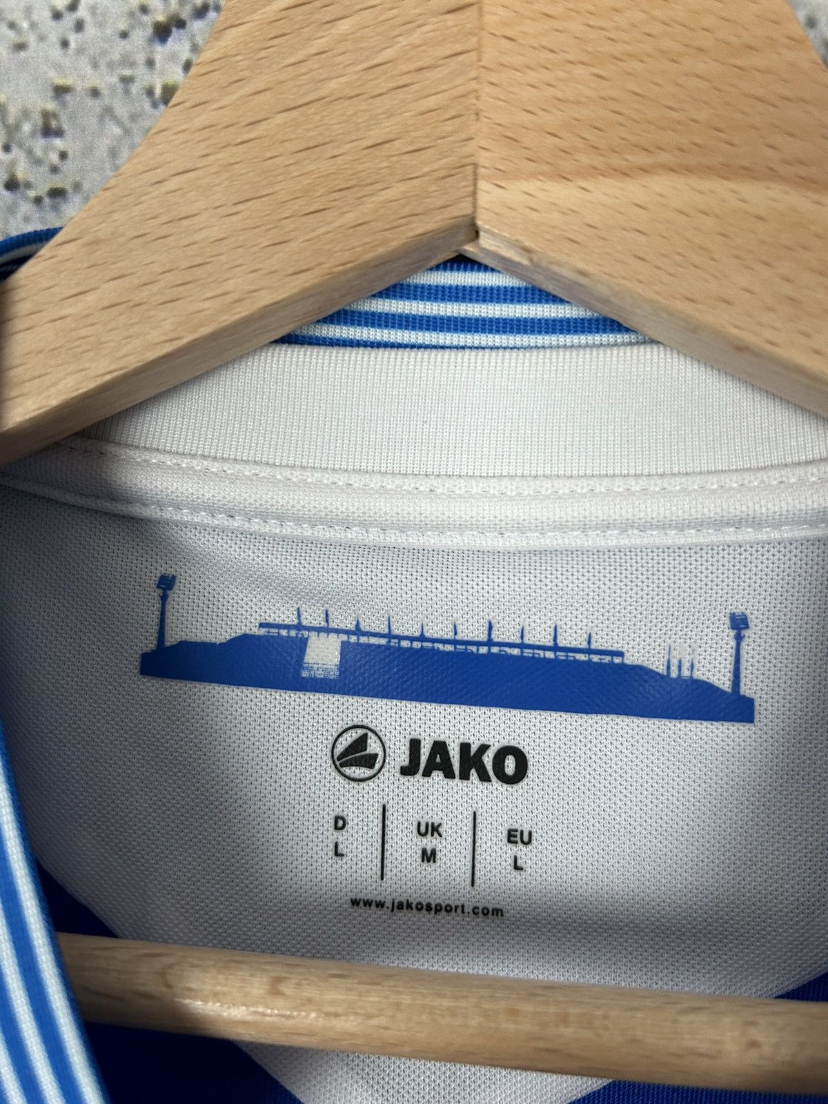 Vintage SV Darmstadt 98 Rajkovic Soccer Jersey Jako Football Size US L / EU 52-54 / 3 - 7 Thumbnail