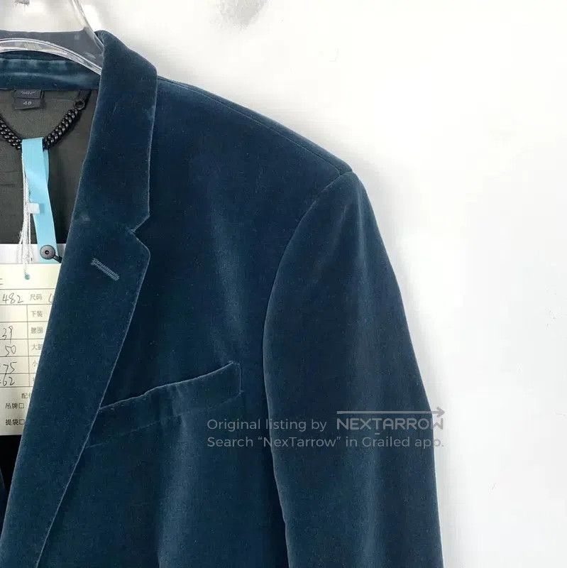 Burberry Burberry Blue Cotton Men's Blazer. Size US M / EU 48-50 / 2 - 3 Thumbnail