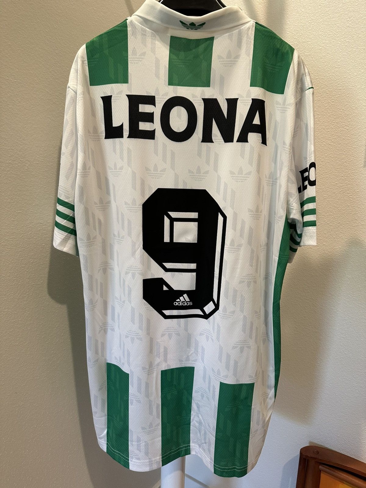 Adidas 1996-97 Atlético Nacional Juan Pablo Ángel Soccer Jersey Size US XL / EU 56 / 4 - 1 Thumbnail
