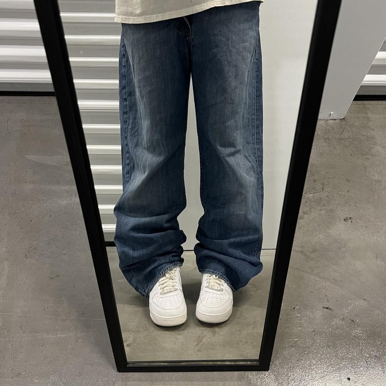 Polo Ralph Lauren × Vintage Vintage Y2K Baggy Ralph Lauren Dark blue Denim Jeans Size US 36 / EU 52 - 1 Thumbnail