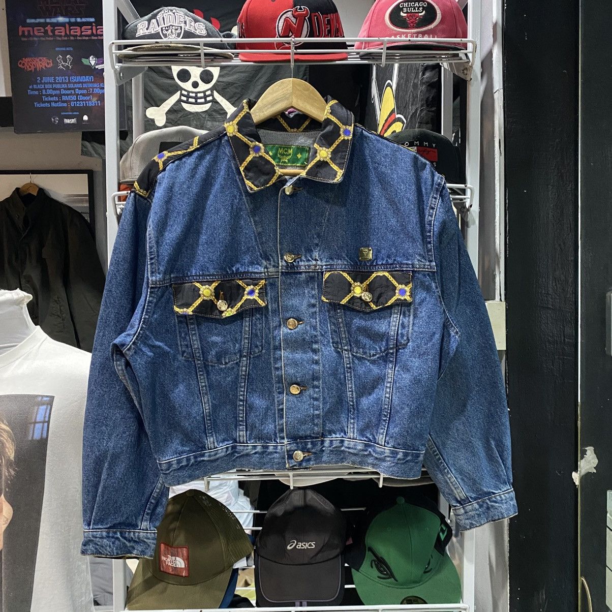 MCM × Vintage Vtg 90’s MCM denim jacket Size US S / EU 44-46 / 1 - 2 Thumbnail