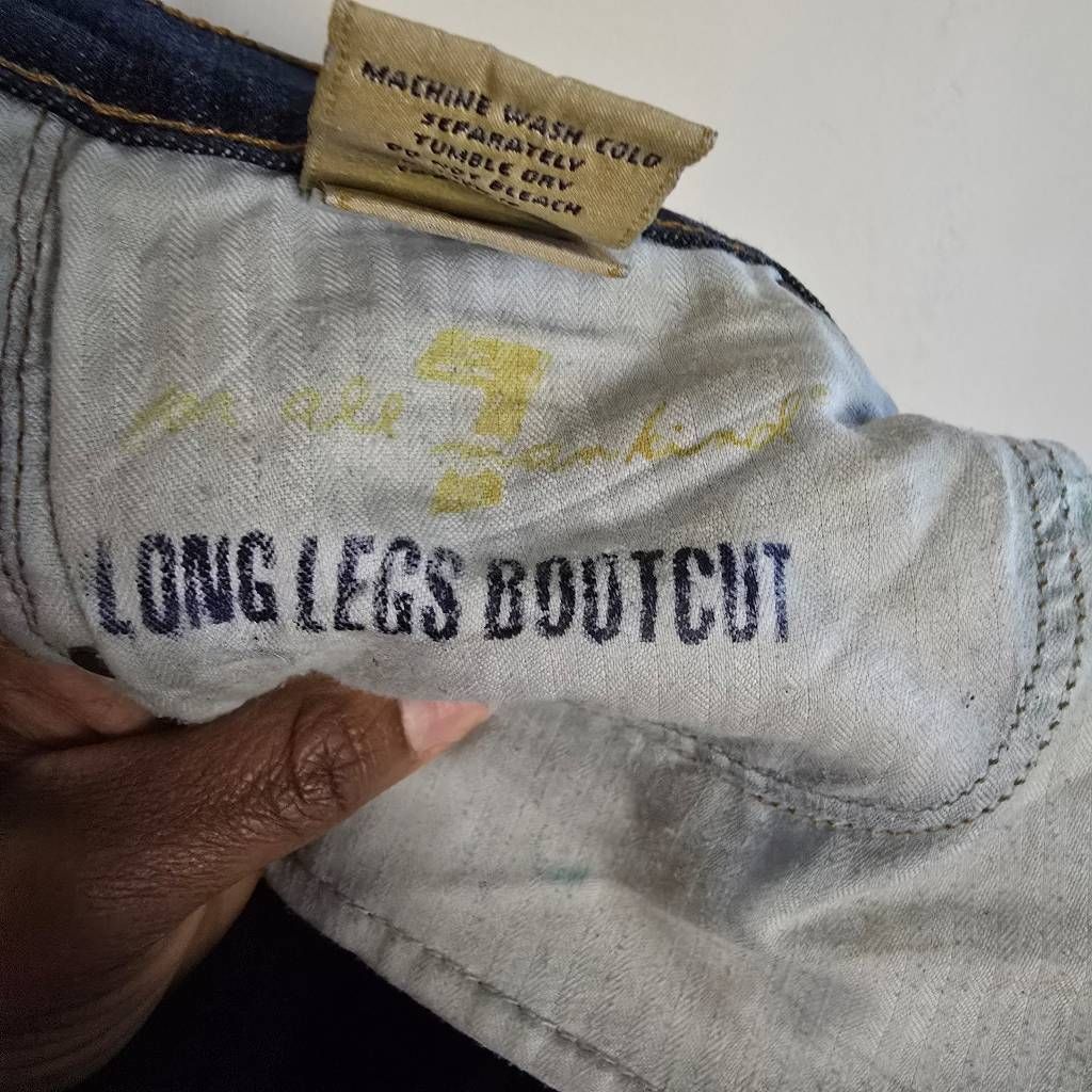 7 For All Mankind 7 For All Mankind Long Legs Bootcut Jeans Sz 28 Dark Wash St Size 28" / US 6 / IT 42 - 13 Thumbnail