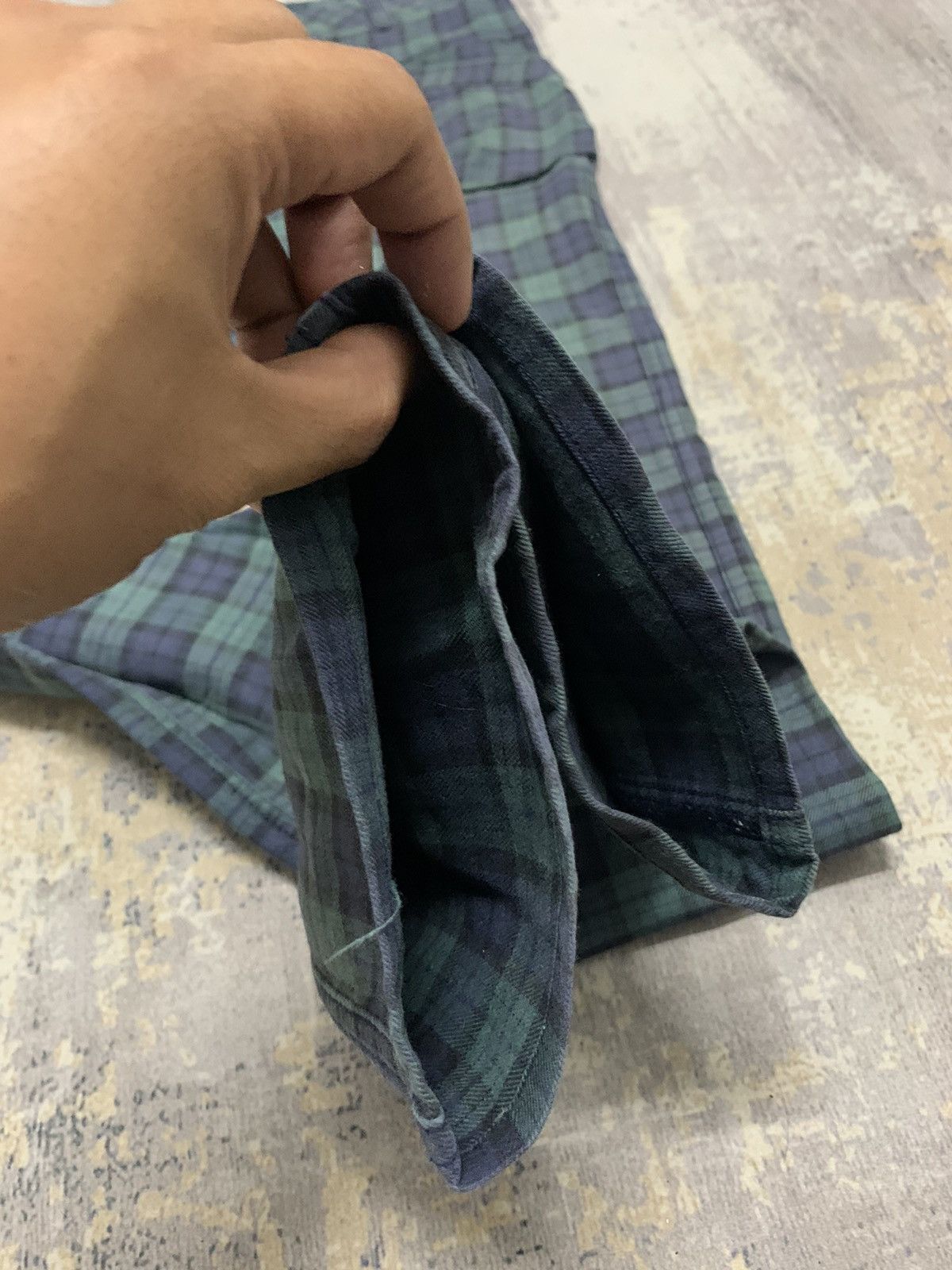 Japanese Brand Japanese Brand Masaki Matsushima Green Checkered Pant Size US 32 / EU 48 - 9 Thumbnail