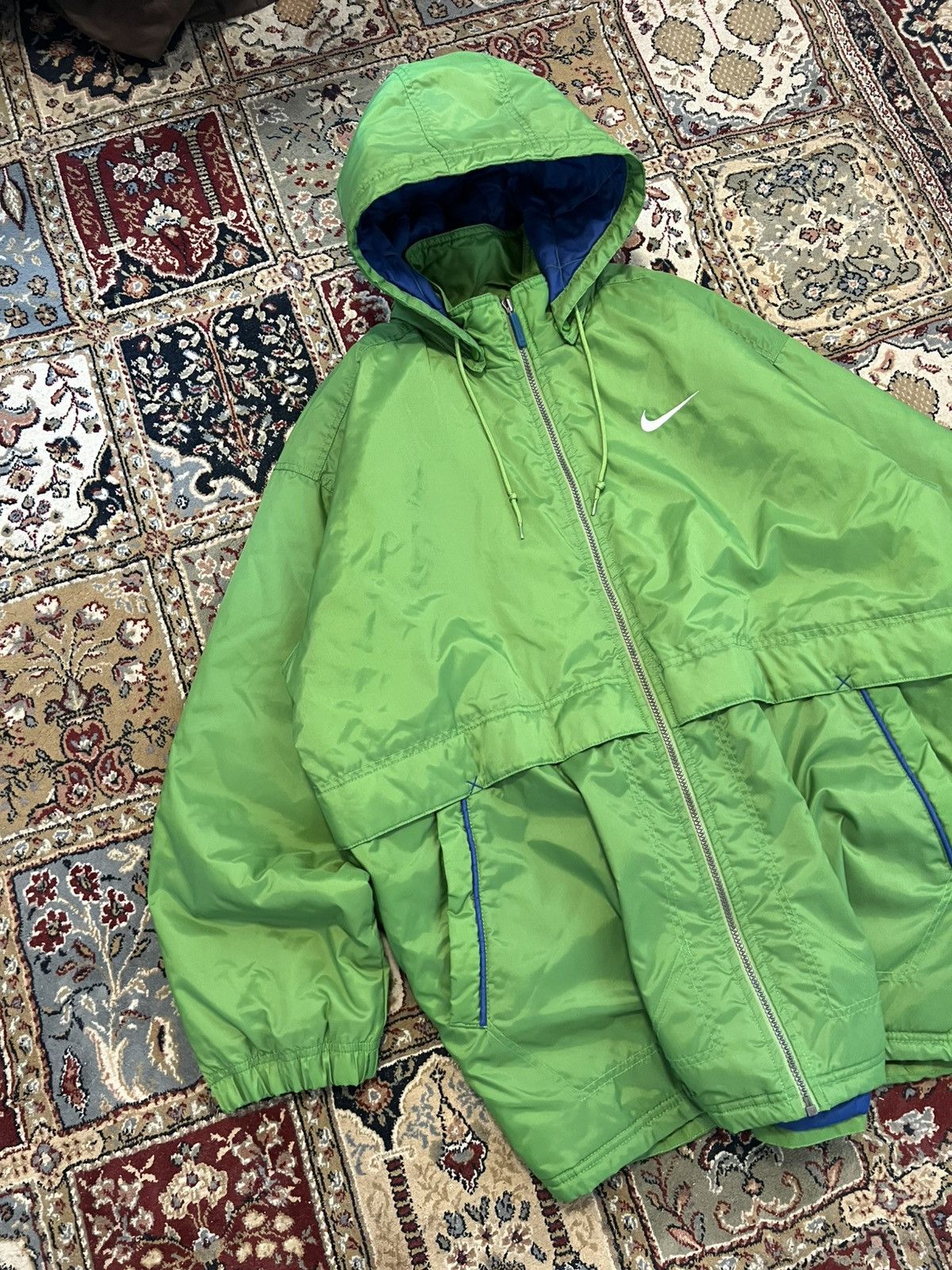 Nike Nike Vintage 90s Big Logo Swoosh Puffer Streetwear XXL Hype Size US XXL / EU 58 / 5 - 5 Thumbnail
