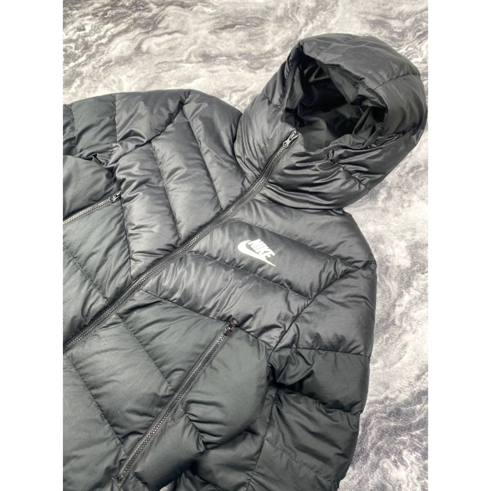 Nike Nike Windrunner Lightweight Duck Down Filled Puffer Jacket Men L Black Size US L / EU 52-54 / 3 - 2 Thumbnail