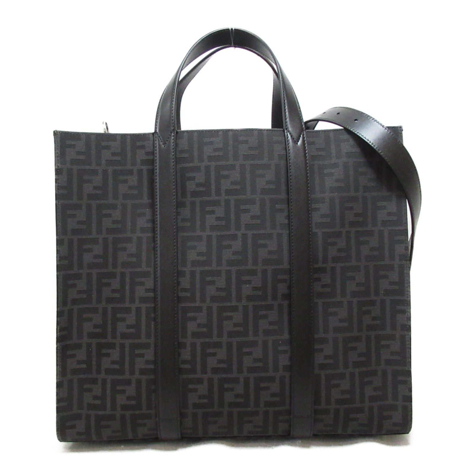 Fendi Fendi Tote Bag Handbag Fabric Black Size ONE SIZE - 1 Thumbnail