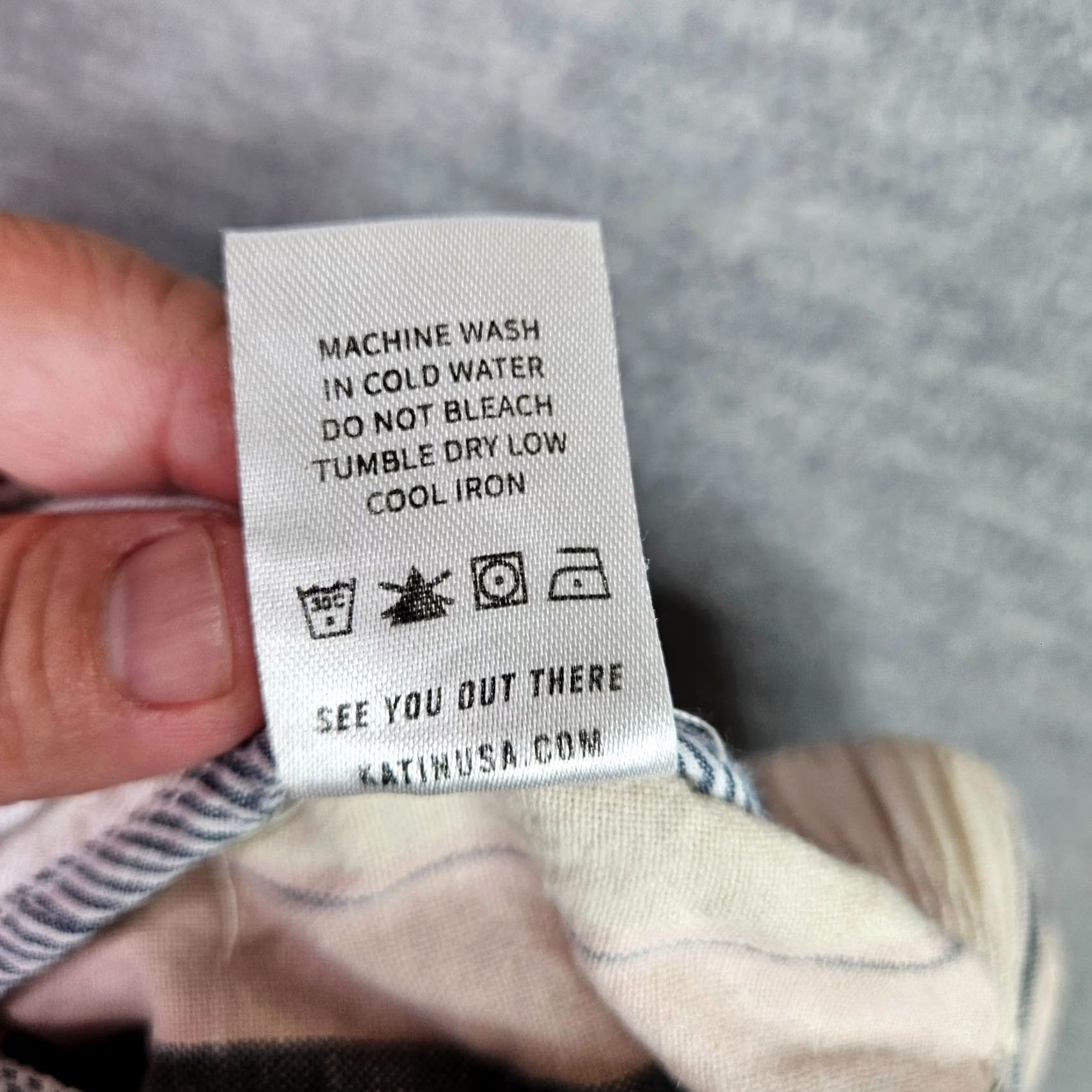 Katin Katin Shorts Men S Striped Casual Drawstring Elastic Waist Cotton Linen Size US 29 - 5 Thumbnail