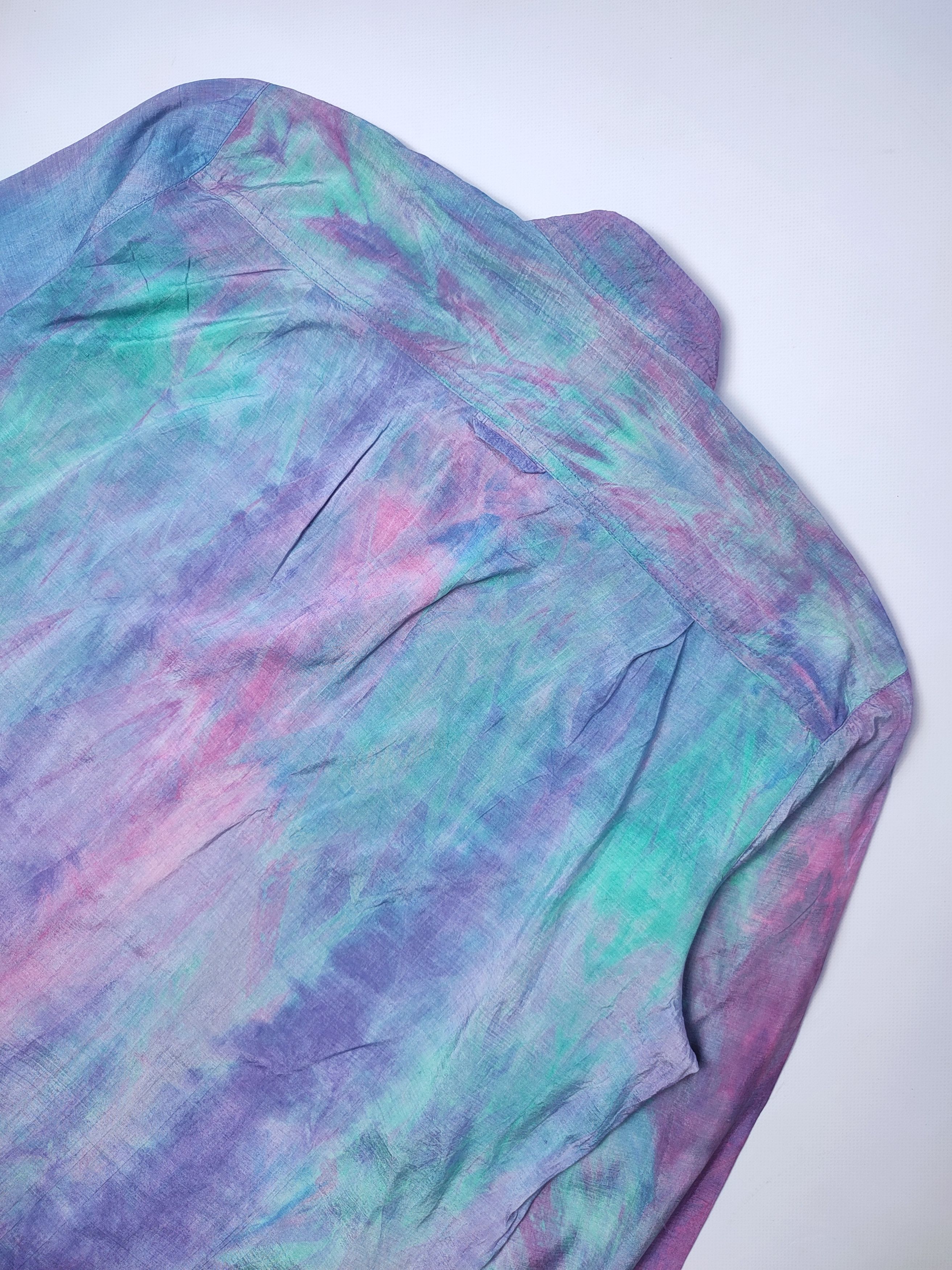 Vintage Vintage Tie Dye Silk Shirt Size US M / EU 48-50 / 2 - 8 Thumbnail