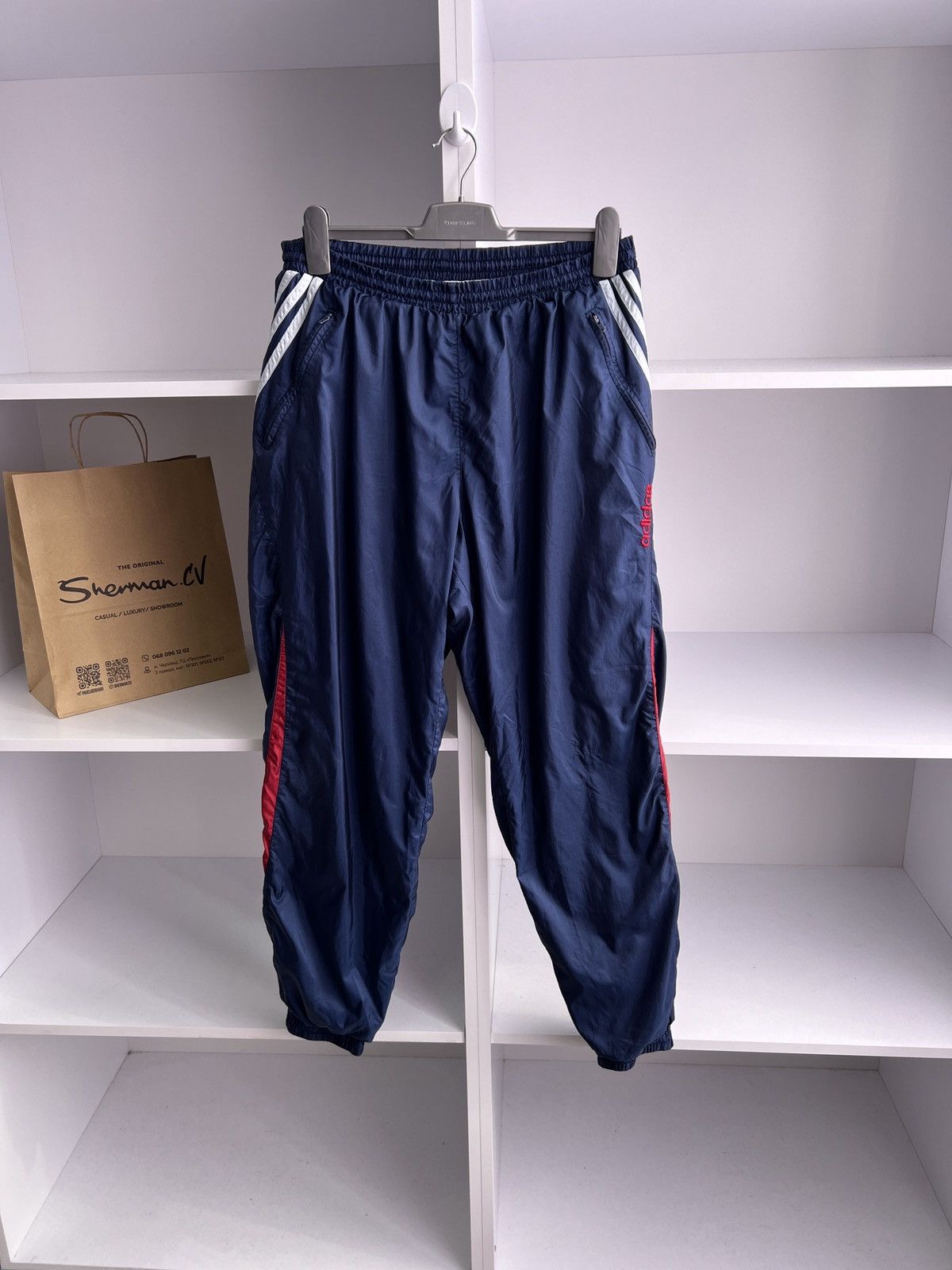 Adidas × Vintage Vintage Adidas Streetwear 90s style nylon pants Size US 32 / EU 48 - 4 Thumbnail