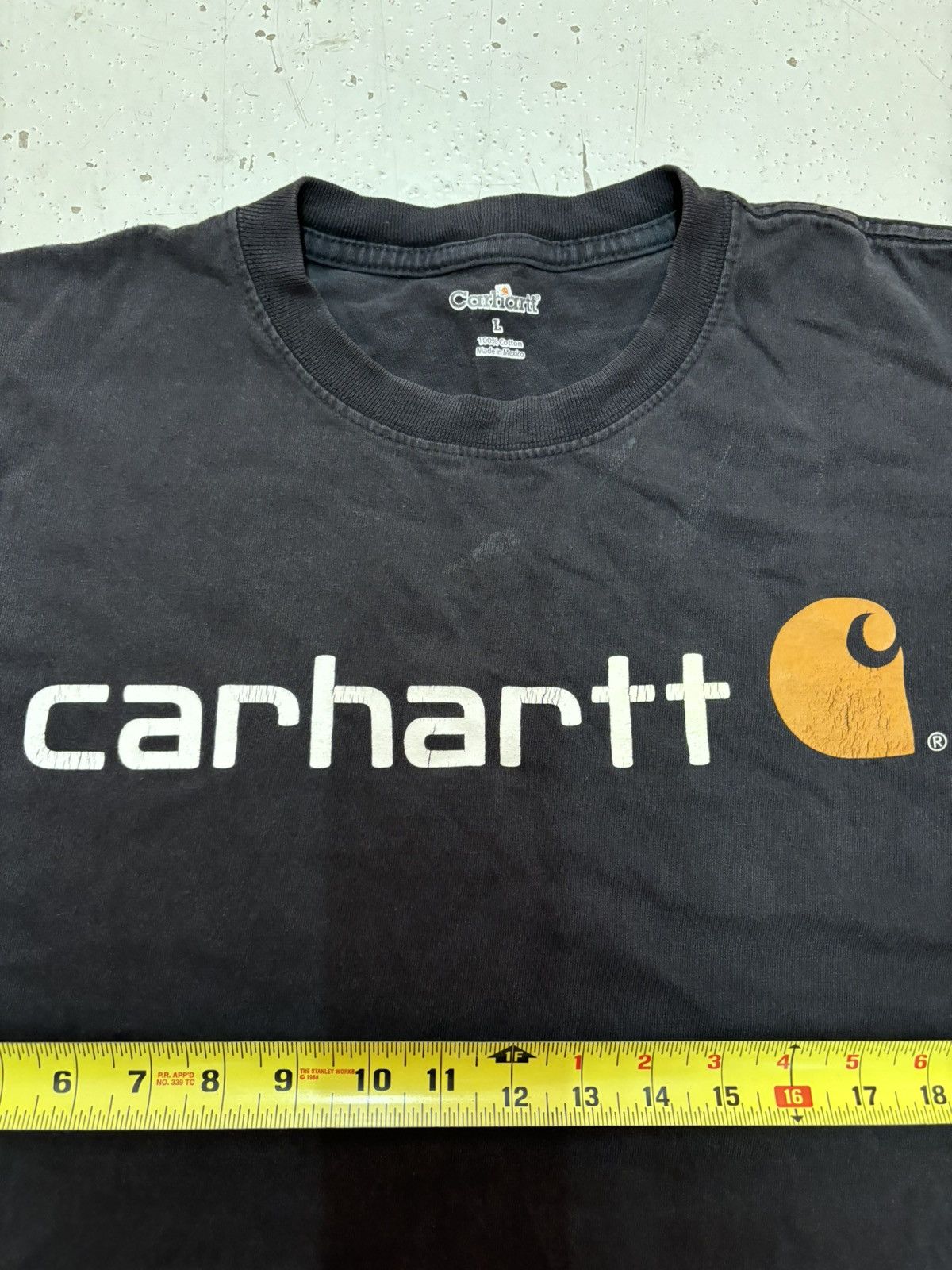 Carhartt ***FINAL DROP***RARE 00s CARHARTT HEAVY SPELL OUT SHIRT L Size US L / EU 52-54 / 3 - 4 Thumbnail