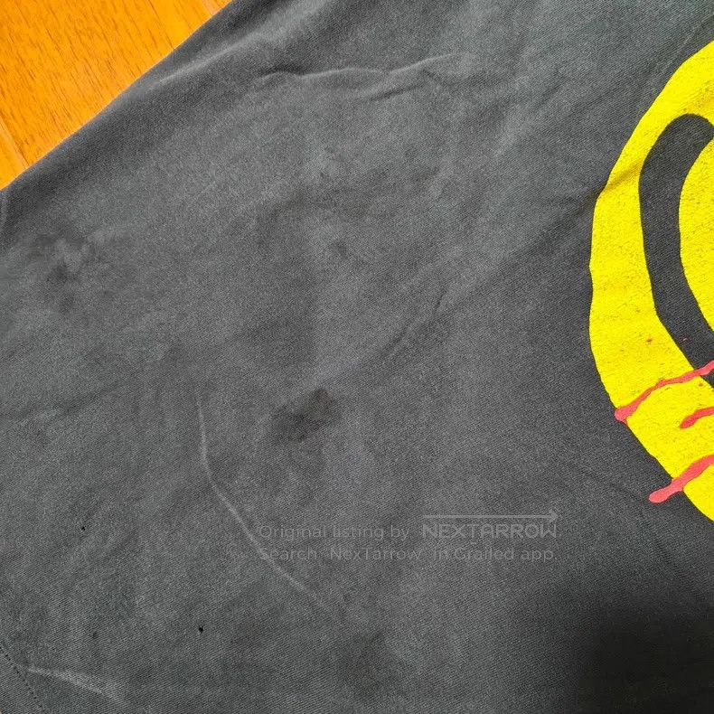 Saint Michael Saint Michael Smiley Wash Destroyed Short Sleeve Size US XL / EU 56 / 4 - 6 Thumbnail
