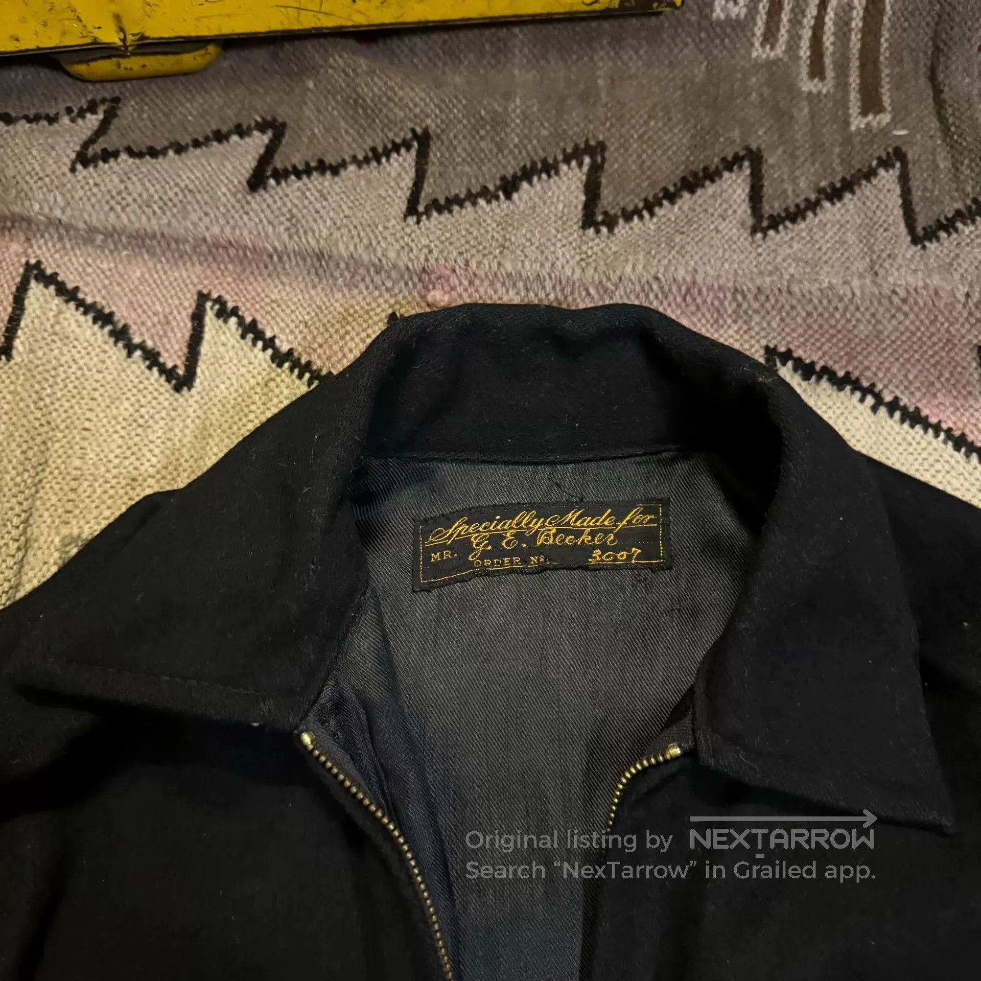 Vintage Vintage 70s Sukajan Black Jacket. Size US M / EU 48-50 / 2 - 6 Thumbnail