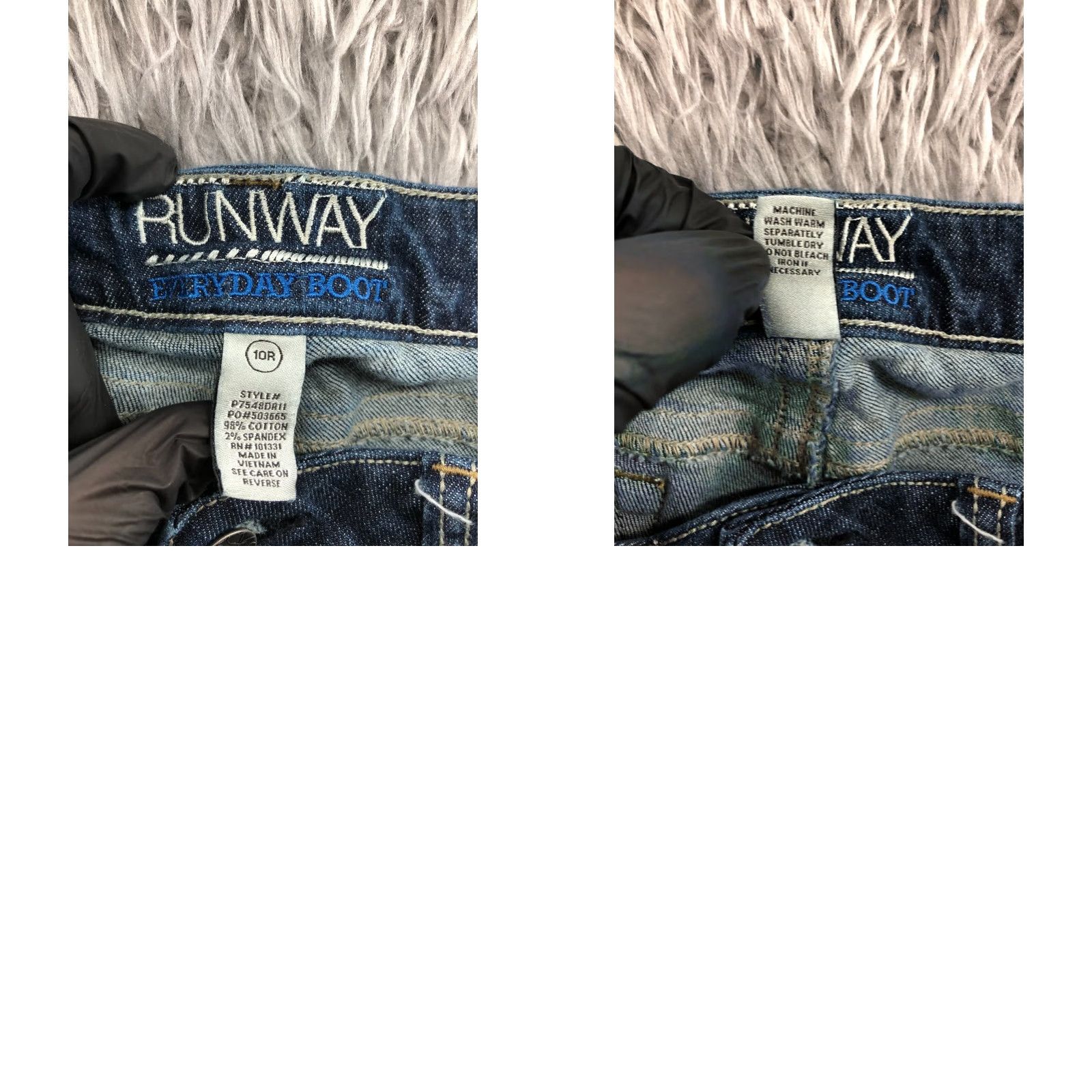 Vintage Refuge Jeans Bootcut Denim Size 10 Womens Medium Blue Regular Comfortable Pockets 5-Pocket Style Size 32" / US 10 / IT 46 - 9 Thumbnail