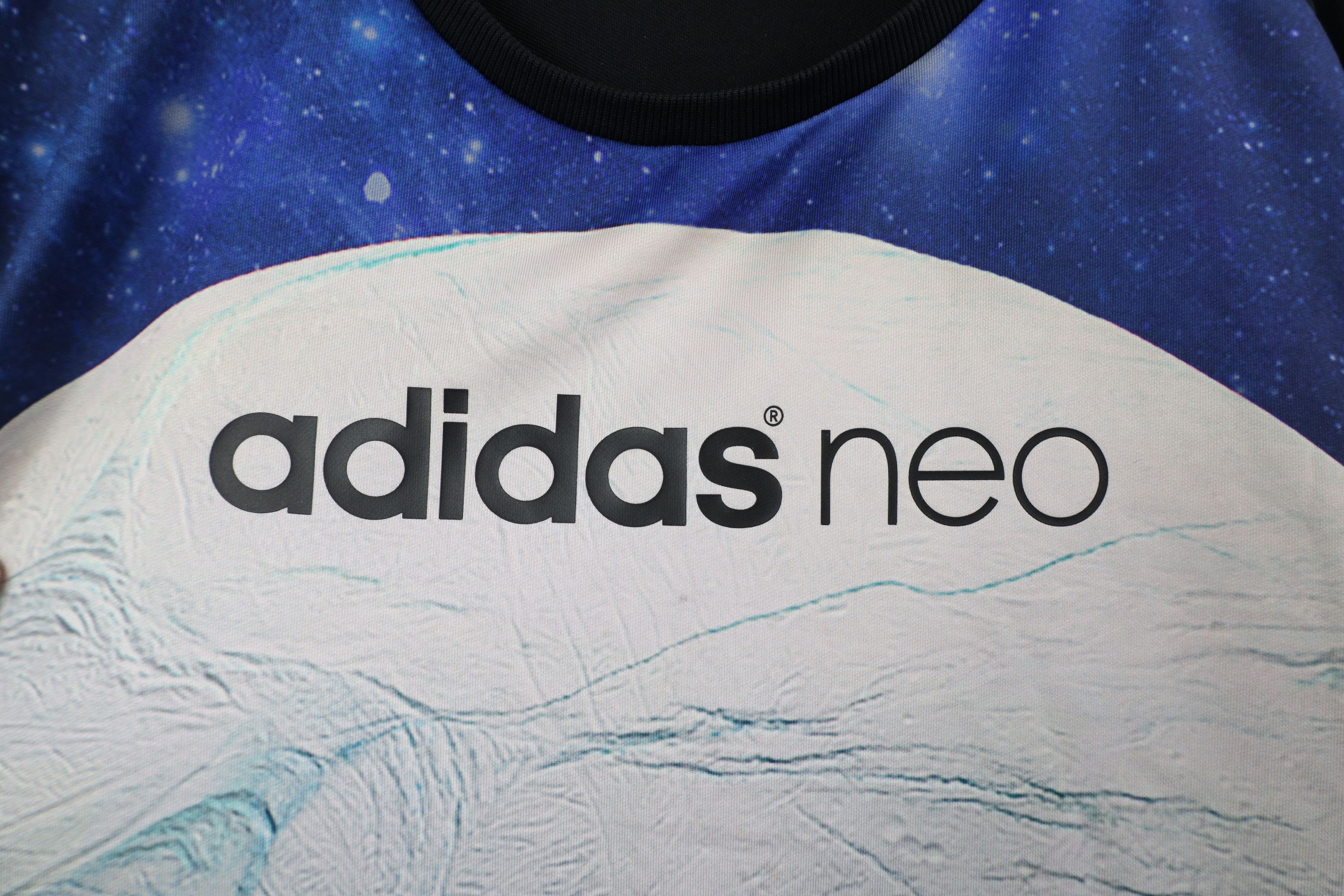 Adidas × Vintage Adidas Neo All Over Print Space Moon Crewneck Sweatshirt Size US XL / EU 56 / 4 - 5 Thumbnail