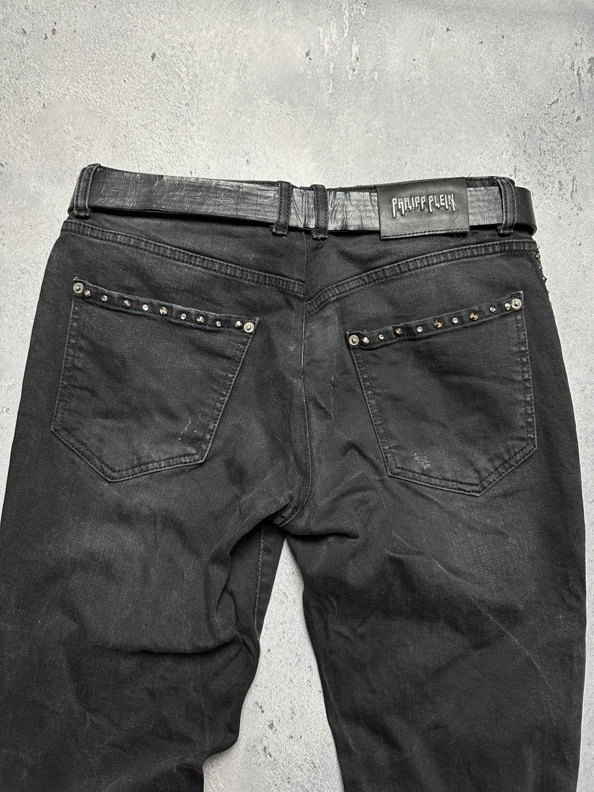 Philipp Plein Philipp Plein Boyfriend Opium Jeans With a Belt Avant Garde Size 32" / US 10 / IT 46 - 5 Thumbnail