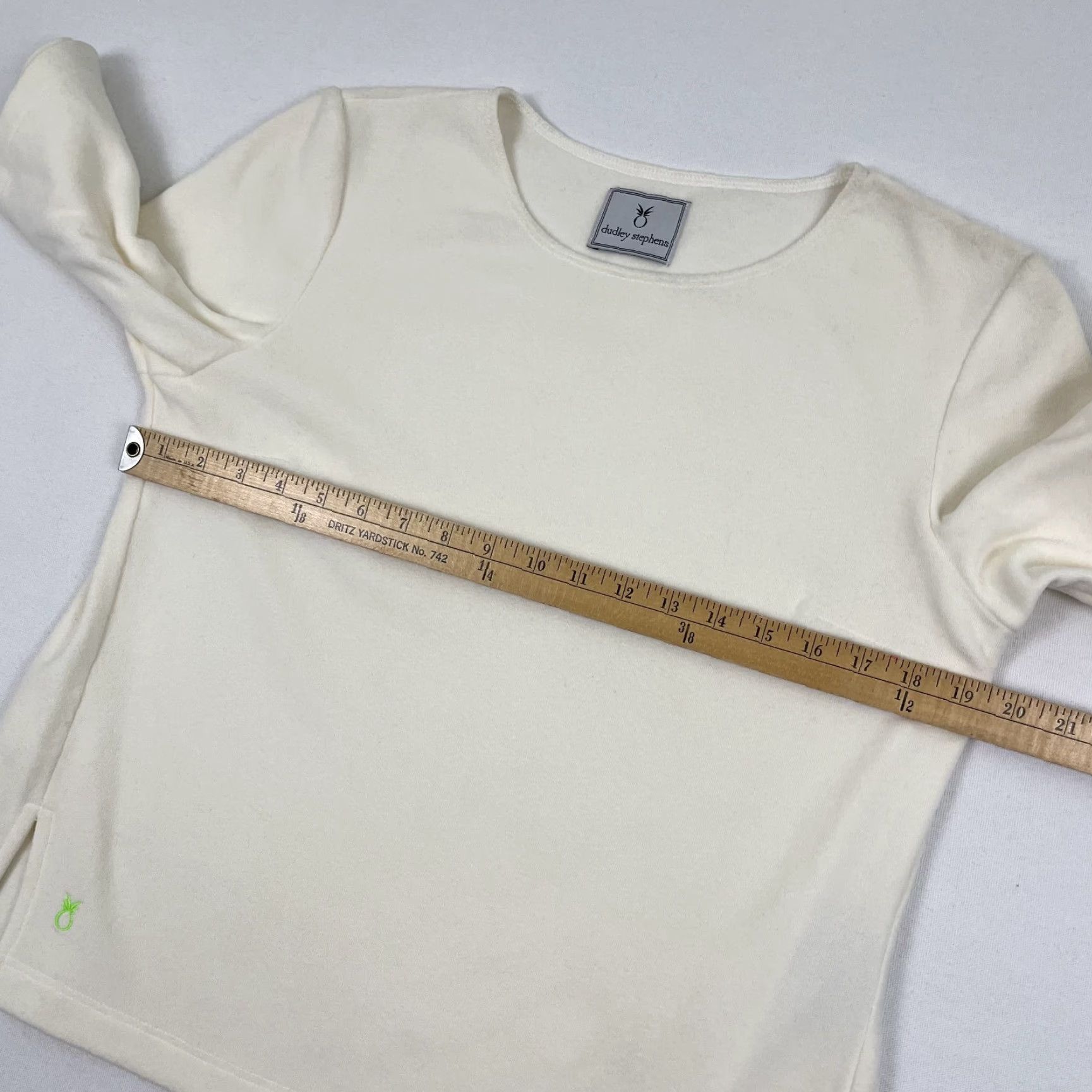 Vintage Dudley Stephens Sweater Shirt Womens Ivory White Fleece 1/2 Sleeve Pullover XL Casual Size XL / US 12-14 / IT 48-50 - 6 Thumbnail