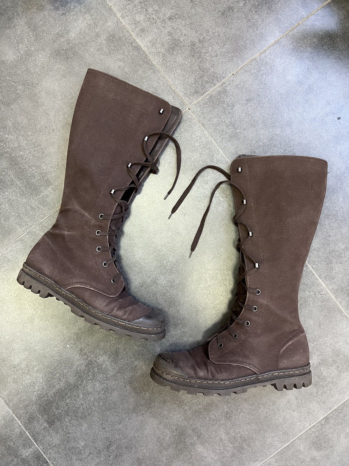 Helmut Lang SS03 Helmut Lang high knee combat boots Size US 9 / IT 39 - 2 Thumbnail