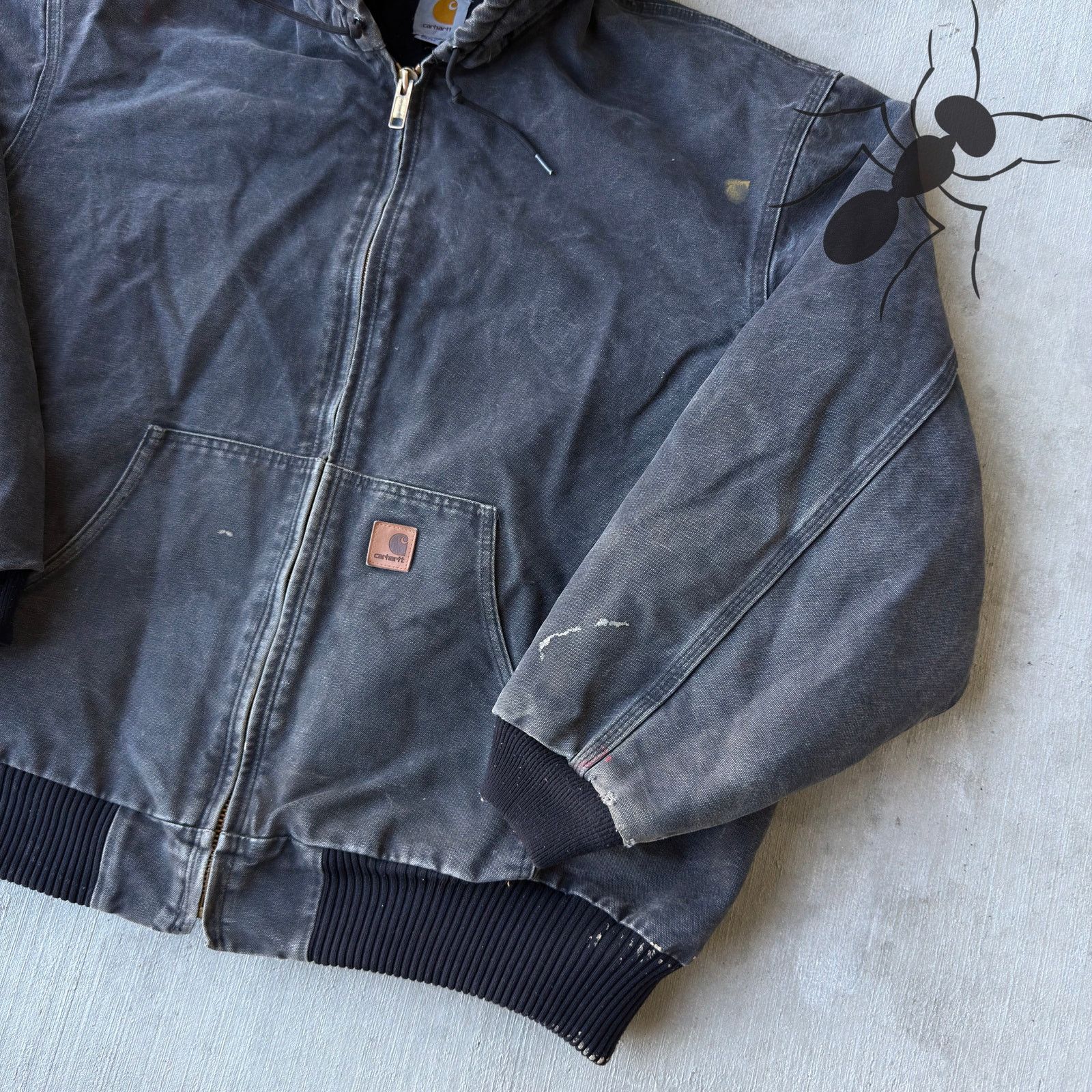 Carhartt × Vintage Carhartt J130 black hooded work wear jacket Size US XXL / EU 58 / 5 - 4 Thumbnail