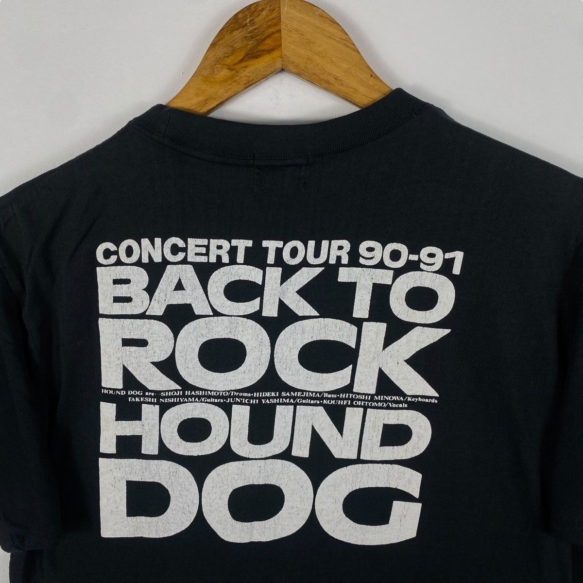 【J33846】HOUND DOG / BACK TO ROCK Vintage 90's HOUND DOG Back To Rock Concert Tour 90-91 Band