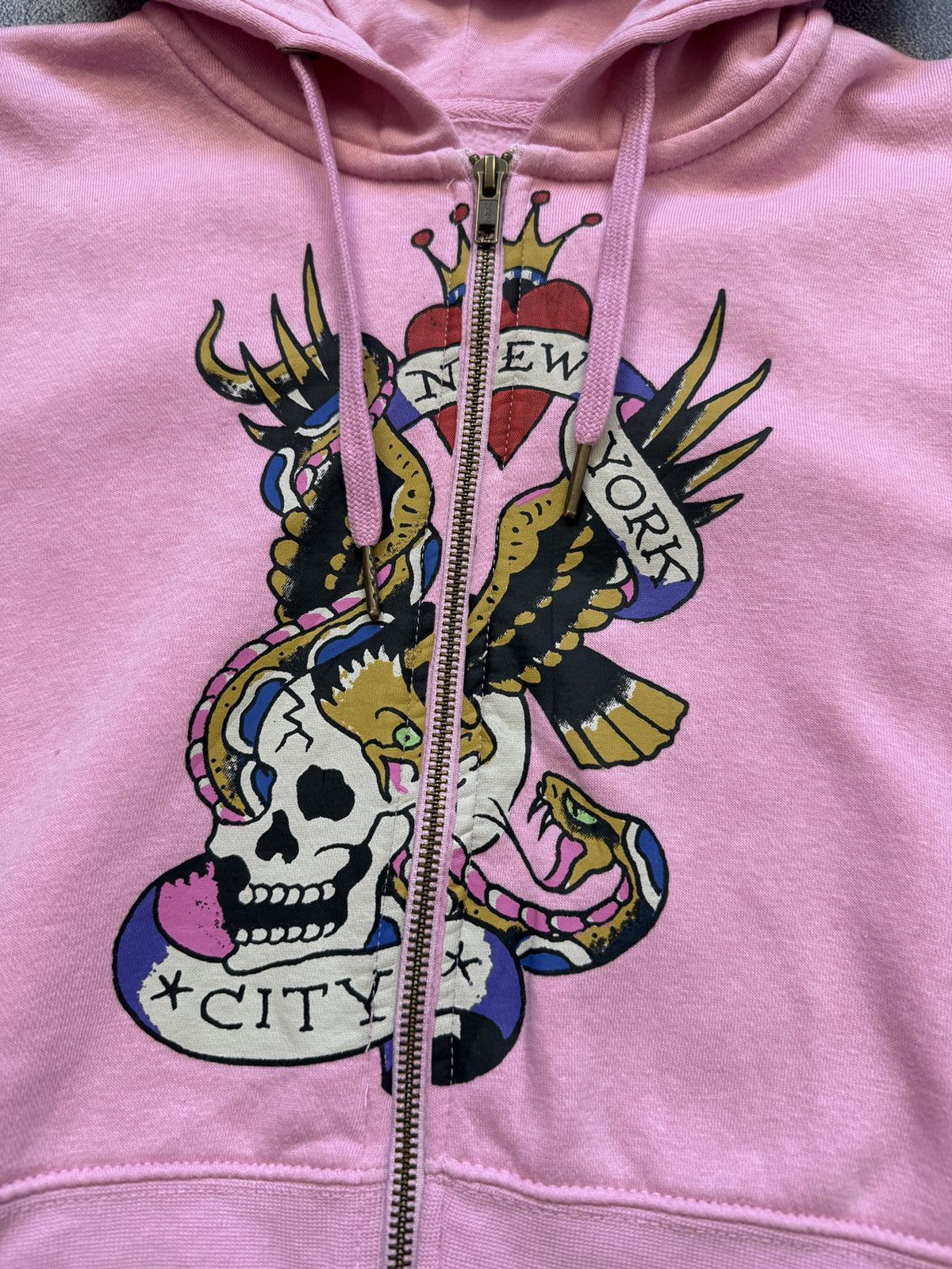 Ed Hardy Ed hardy zip up hoodie y2k veryrare Size L / US 10 / IT 46 - 6 Thumbnail