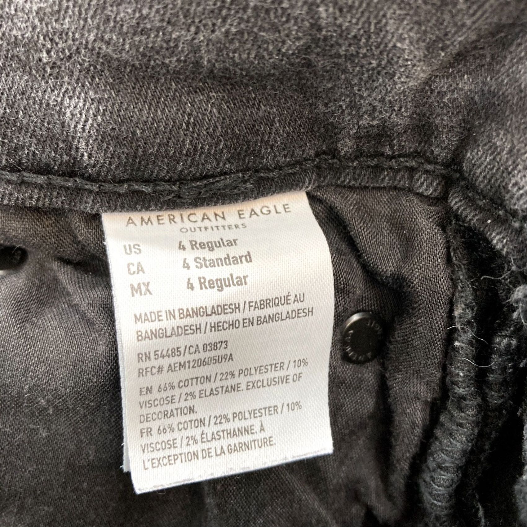 American Eagle Outfitters American Eagle Jeans Women's 4 Artist Flare Black Stretch Denim Y2K Festival Jeans Menus? Size 28" / US 6 / IT 42 - 6 Thumbnail