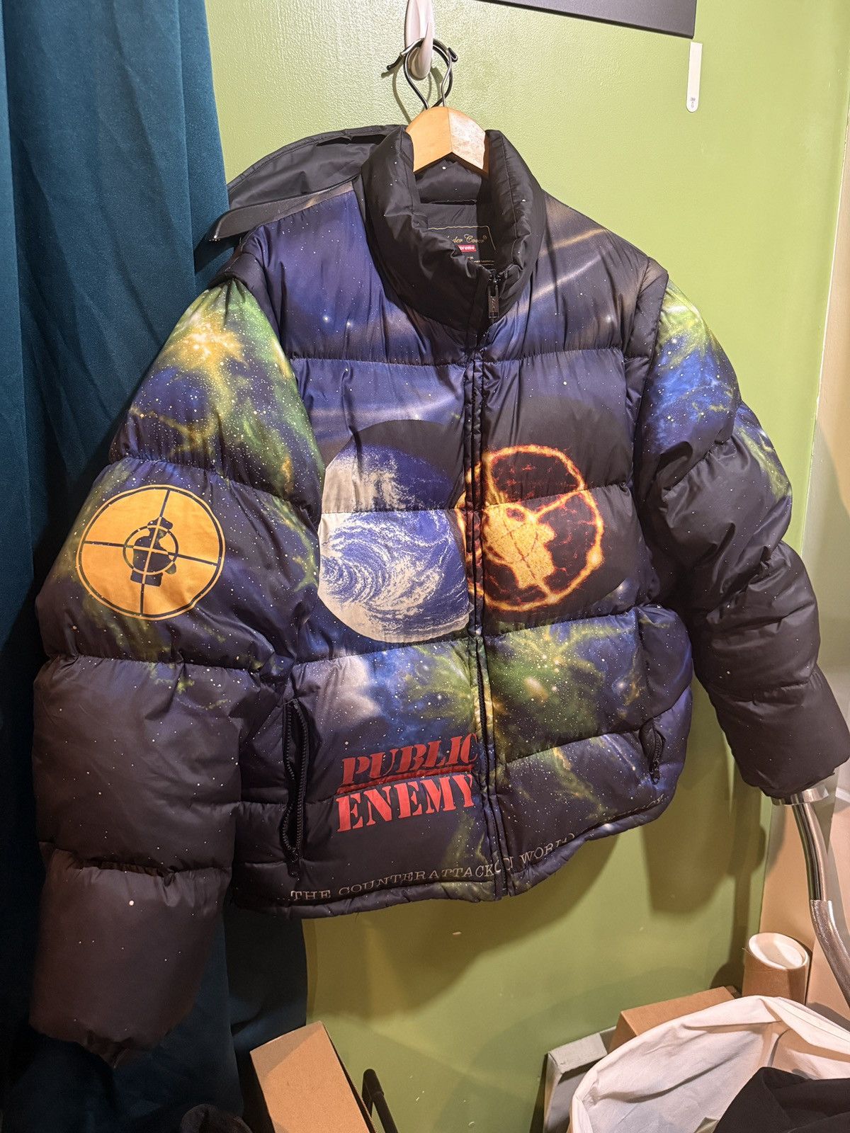 Supreme Undercover x Supreme x Public Enemy Puffer Jacket Size US M / EU 48-50 / 2 - 1 Thumbnail