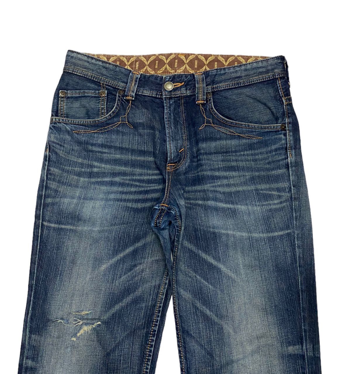 Kapital BAGGY FLARE🔥EDWIN XU DISTRESSED DENIM FLARED JEANS Size US 36 / EU 52 - 7 Thumbnail