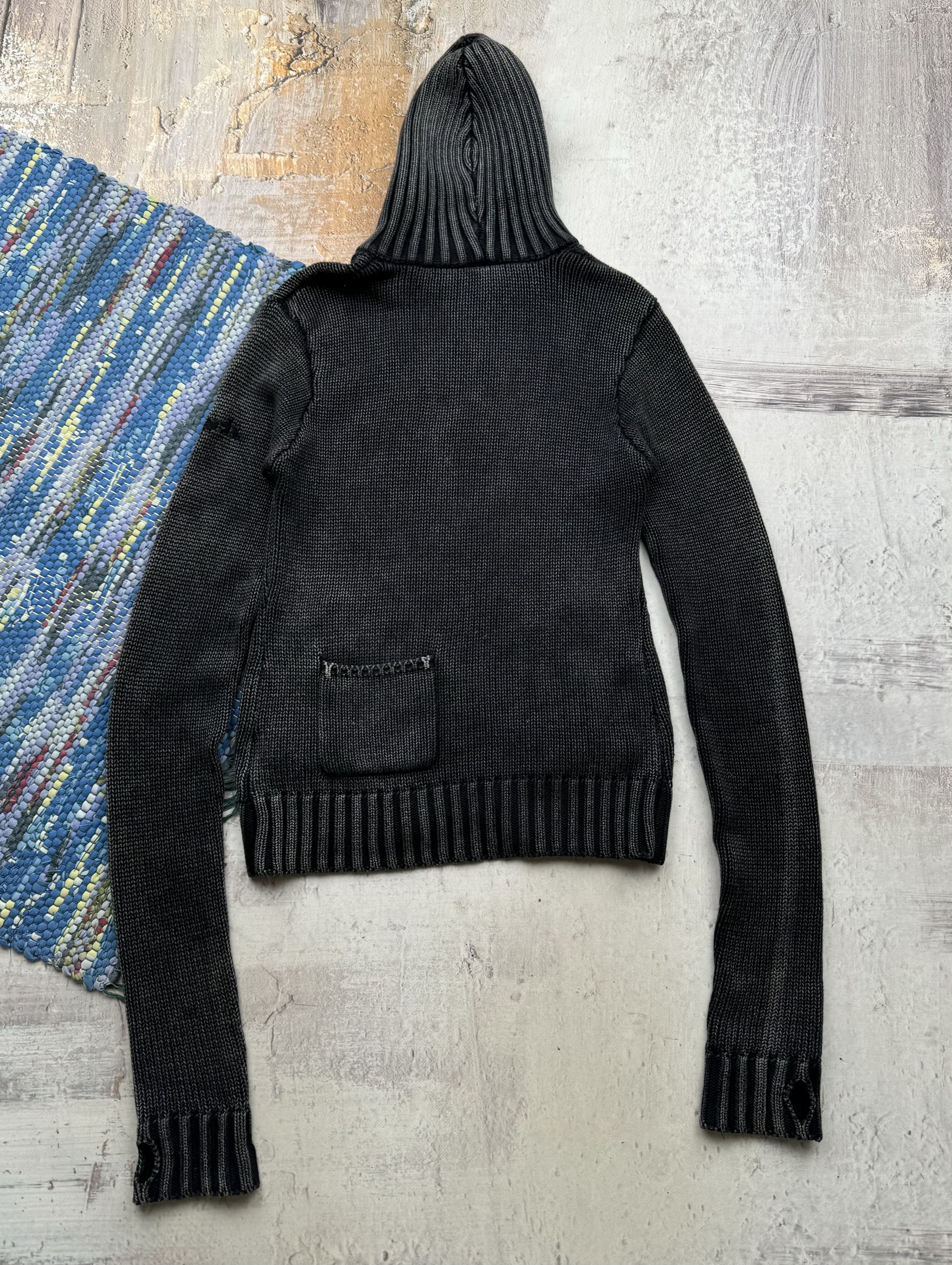 Bench Bench Vintage Faded Cropped Hoodie Ribbed Details A521(194) Size S / US 4 / IT 40 - 10 Thumbnail