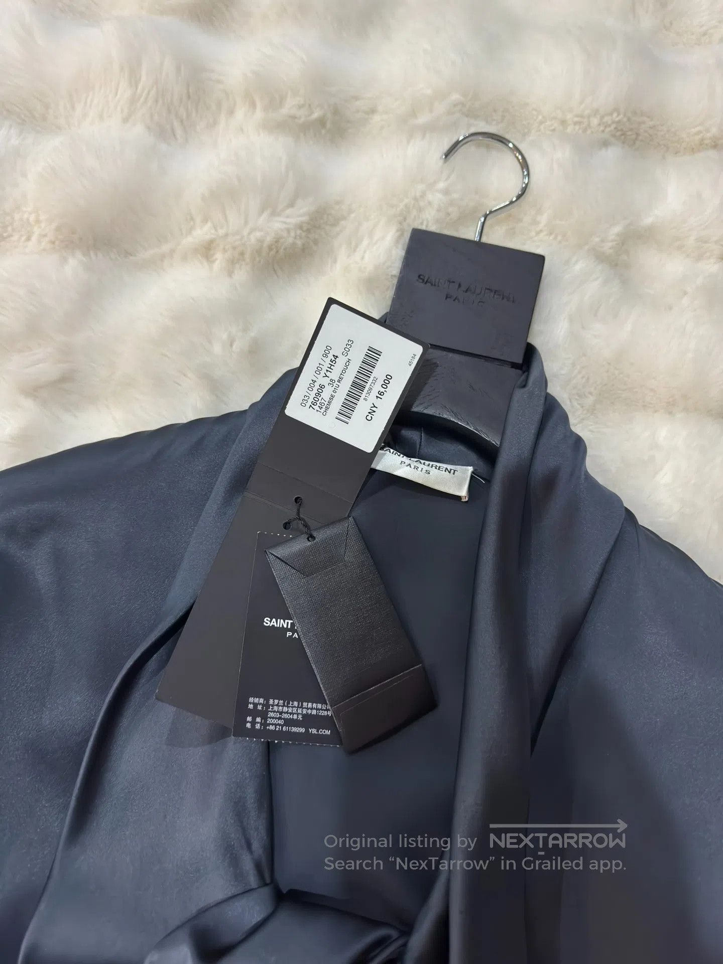 Saint Laurent Paris Saint Laurent Paris Ribbon Silk Shirt| Size XS / US 0-2 / IT 36-38 - 5 Thumbnail