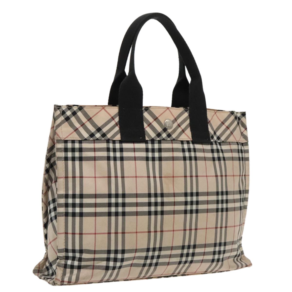 Burberry Nova Check Beige Synthetic Handbag (Pre-Owned) Size ONE SIZE - 1 Thumbnail