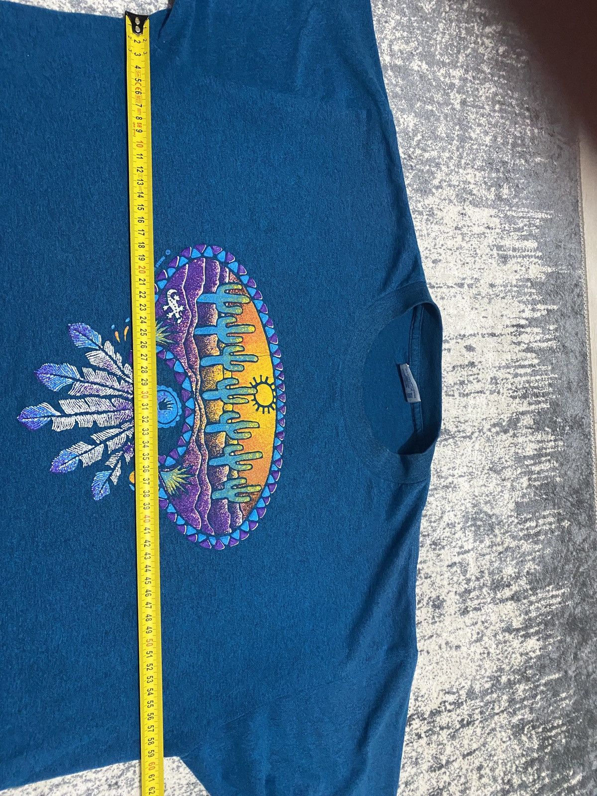 Other Vintage turquise mexican cactus cowboy art tee 90s Size US XL / EU 56 / 4 - 6 Thumbnail