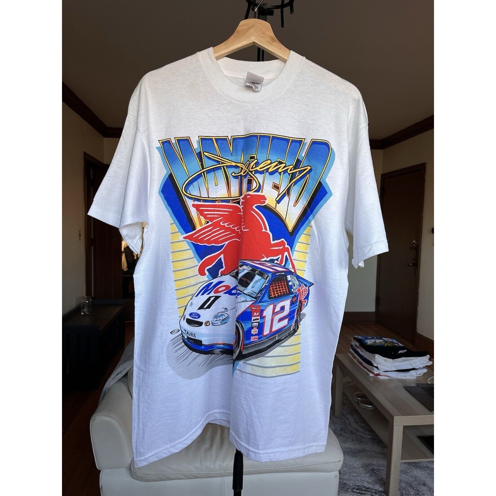 NASCAR NEW VINTAGE NASCAR RACING JEREMY MAYFIELD #12 T SHIRT SIZE L Size US L / EU 52-54 / 3 - 1 Thumbnail