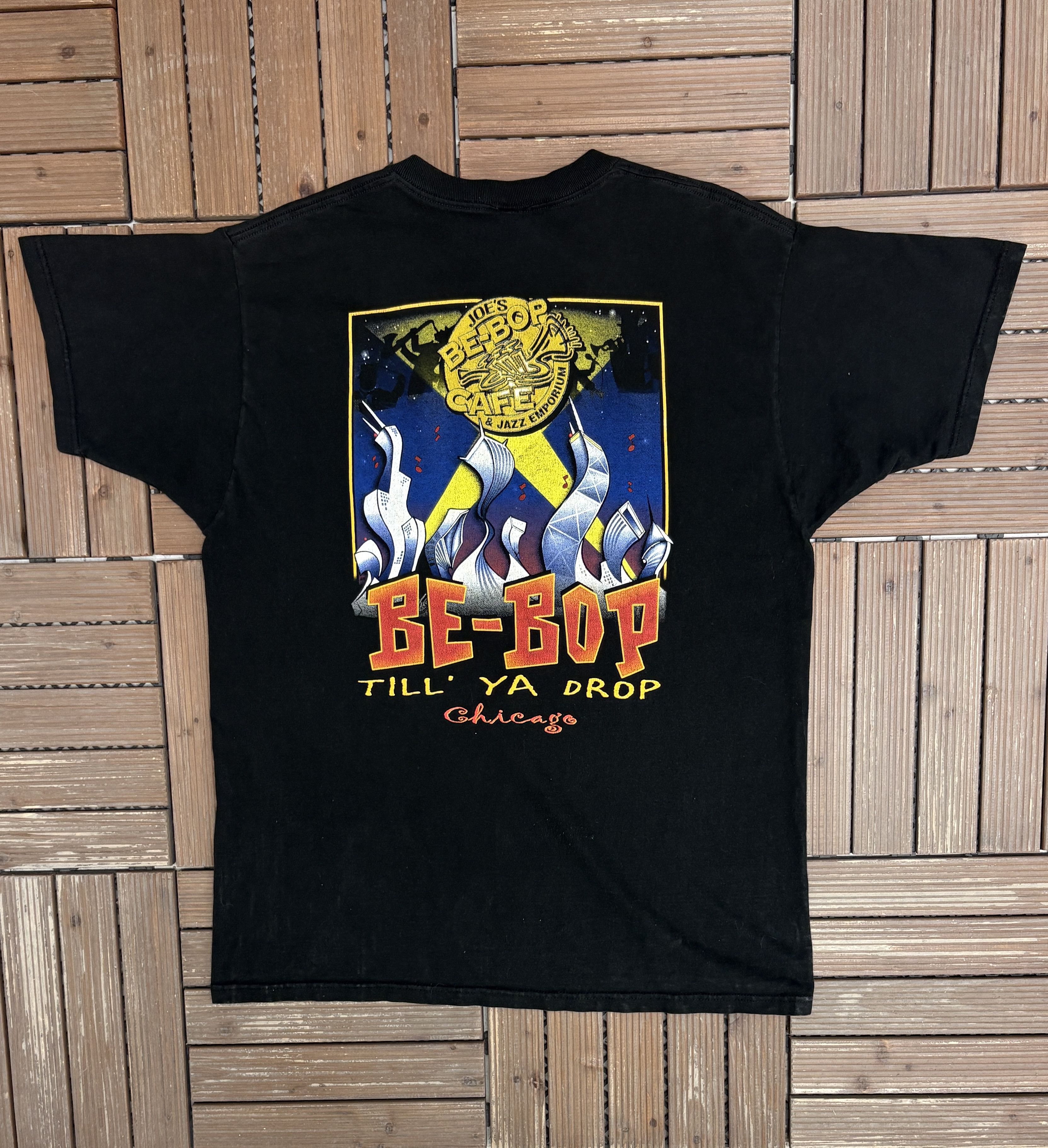 Vintage Joe's Be-Bop Cafe & Jazz Emporium Vintage T-Shirt Tee Size US XL / EU 56 / 4 - 4 Thumbnail