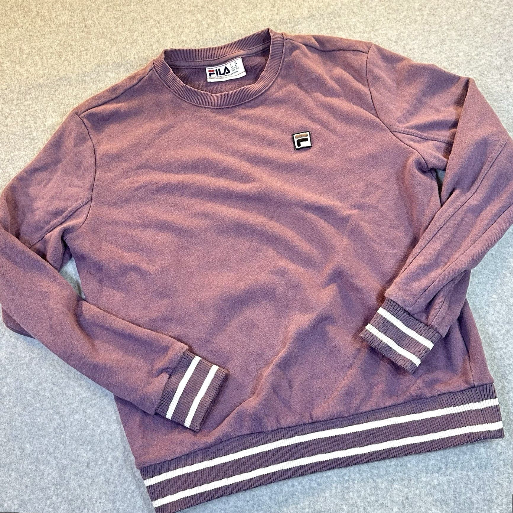 Fila FILA Purple Crewneck Soft Pullover Logo Sweatshirt Women’s M Size M / US 6-8 / IT 42-44 - 3 Thumbnail