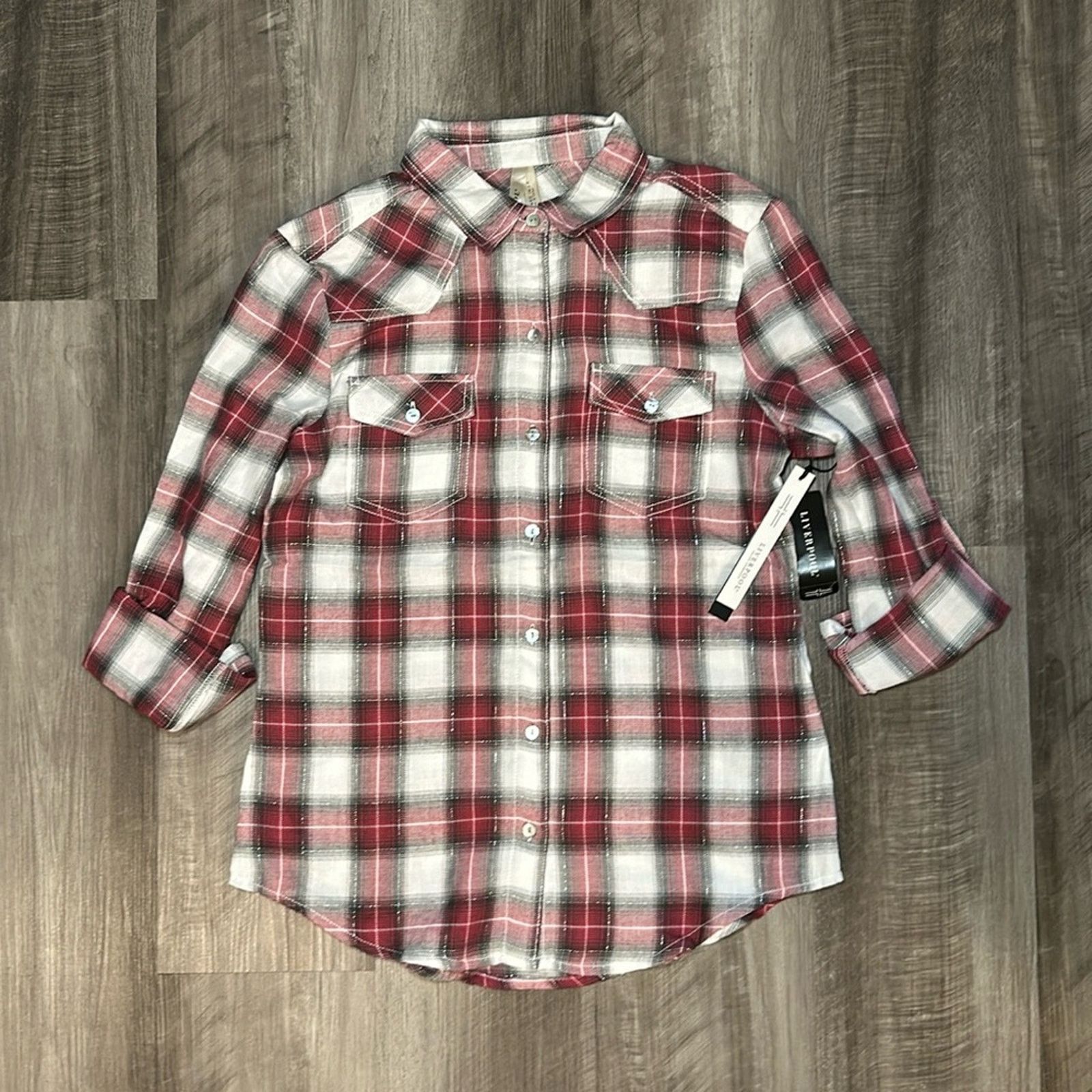 Other Liverpool Flannel Long Sleeve Button Down Top - Small Size S / US 4 / IT 40 - 1 Thumbnail