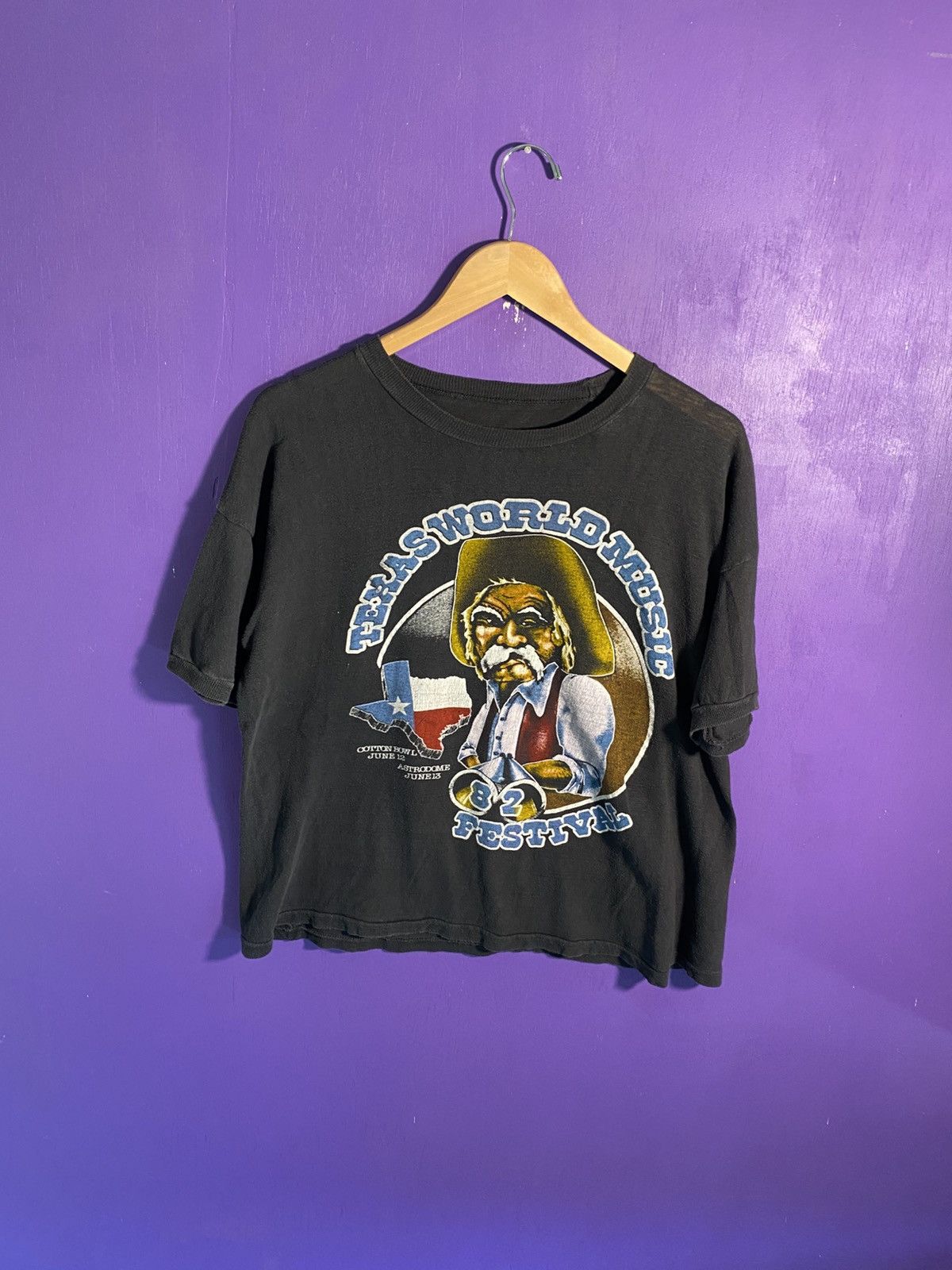 Band Tees Vintage 1982 Texas world music festival t-shirt Size US L / EU 52-54 / 3 - 1 Thumbnail