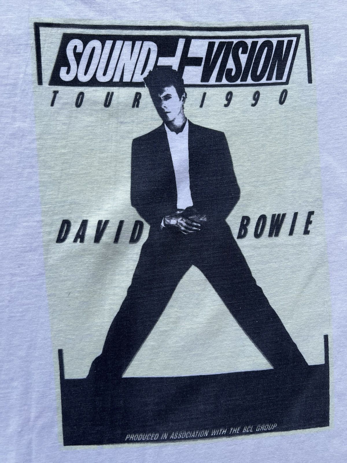 Vintage 1990 David Bowie Sound & Vision Tour Band Tee Shirt Bjork Size US M / EU 48-50 / 2 - 4 Thumbnail
