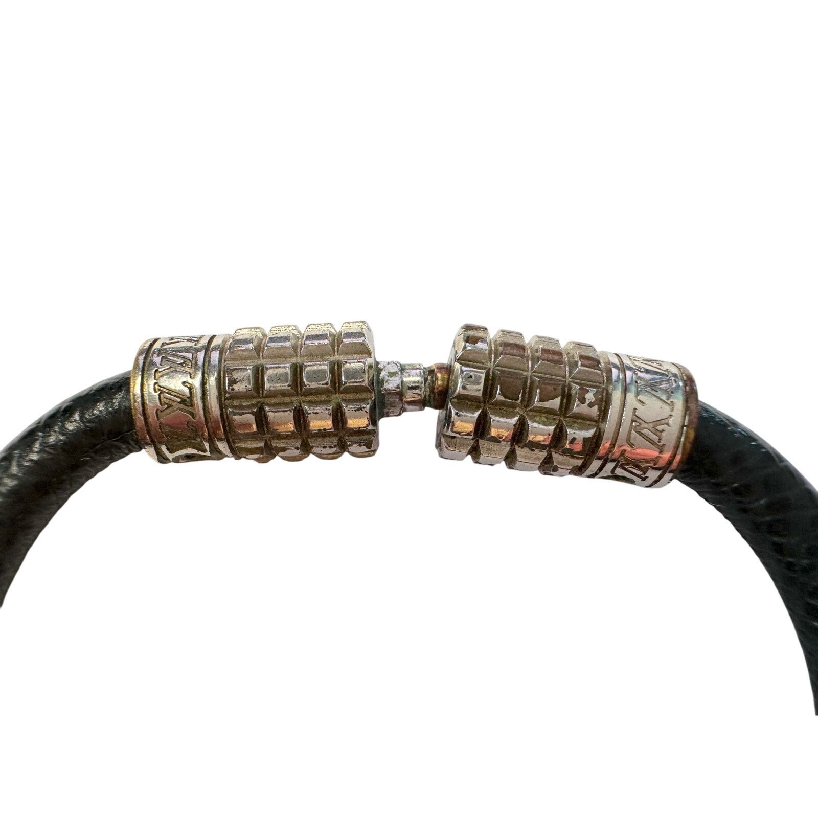 Louis Vuitton Louis Vuitton Black Taiga Leather Digit Bracelet w Box & Bag Size ONE SIZE - 7 Thumbnail