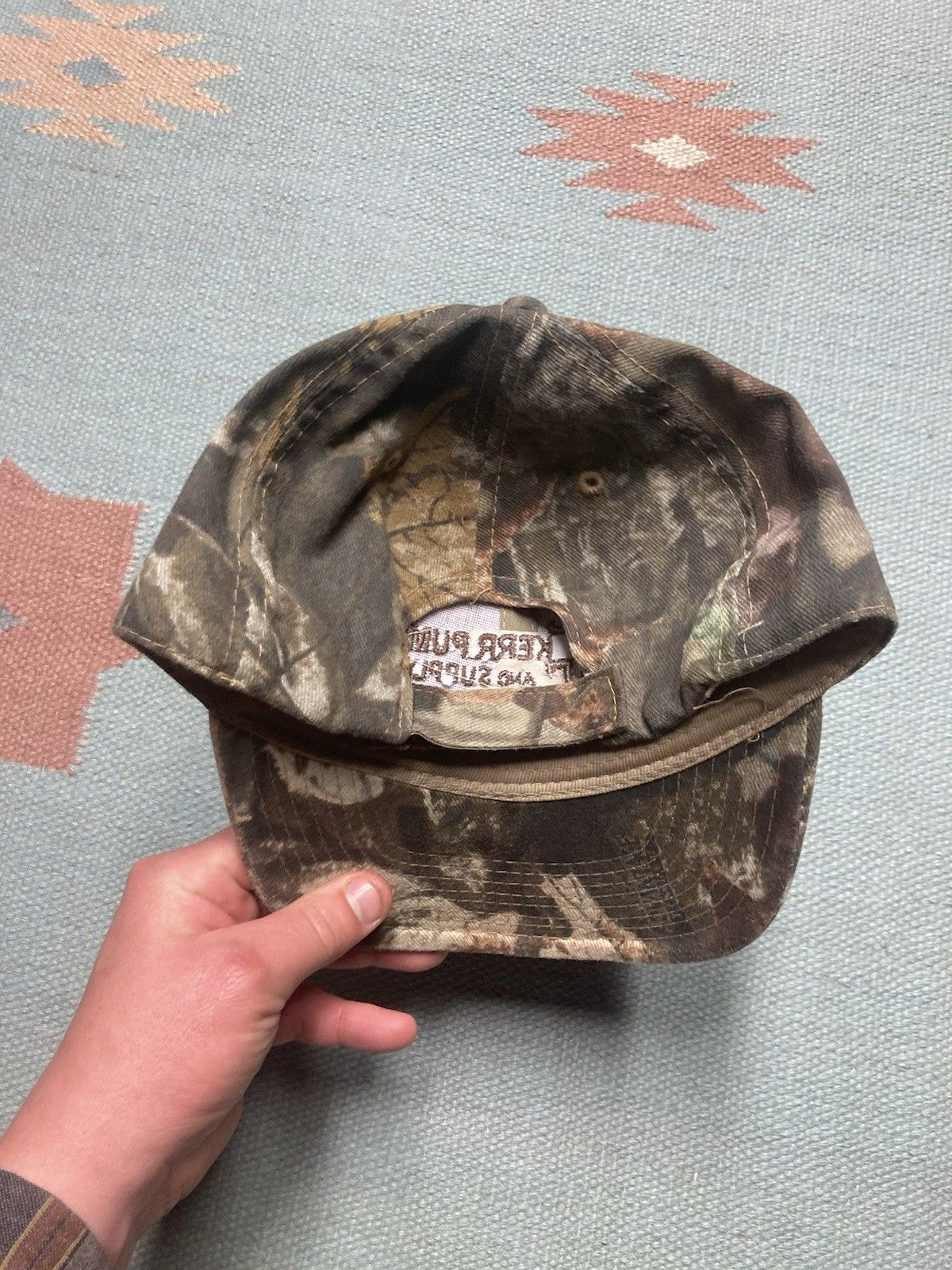 Realtree × Vintage Vtg Strapback hat camo Kerr pump and supply realtree Size ONE SIZE - 4 Thumbnail