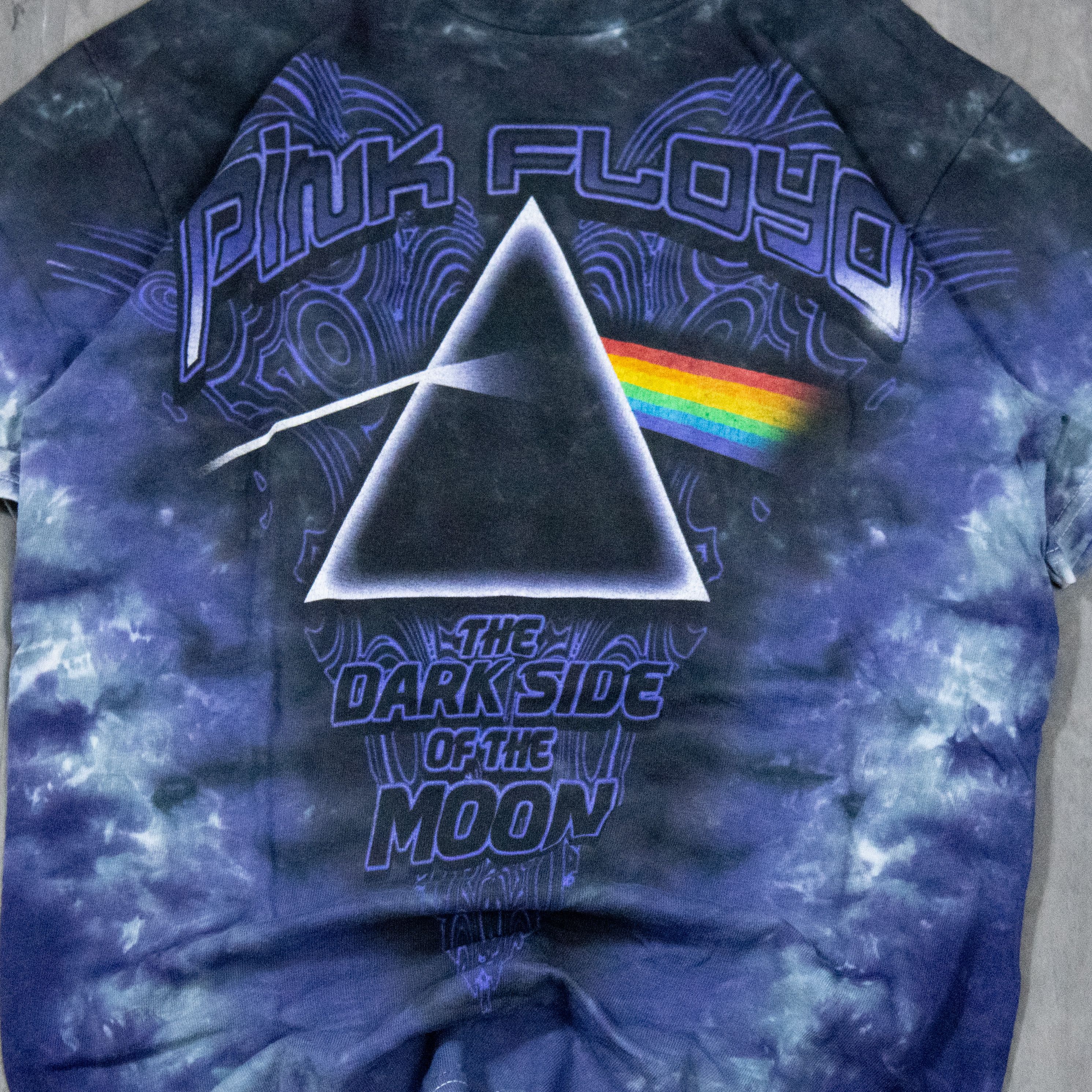 Band Tees Y2K 2000’s Pink Floyd Dark Side Of The Moon Tye Dye T-Shirt Size US XS / EU 42 / 0 - 4 Thumbnail