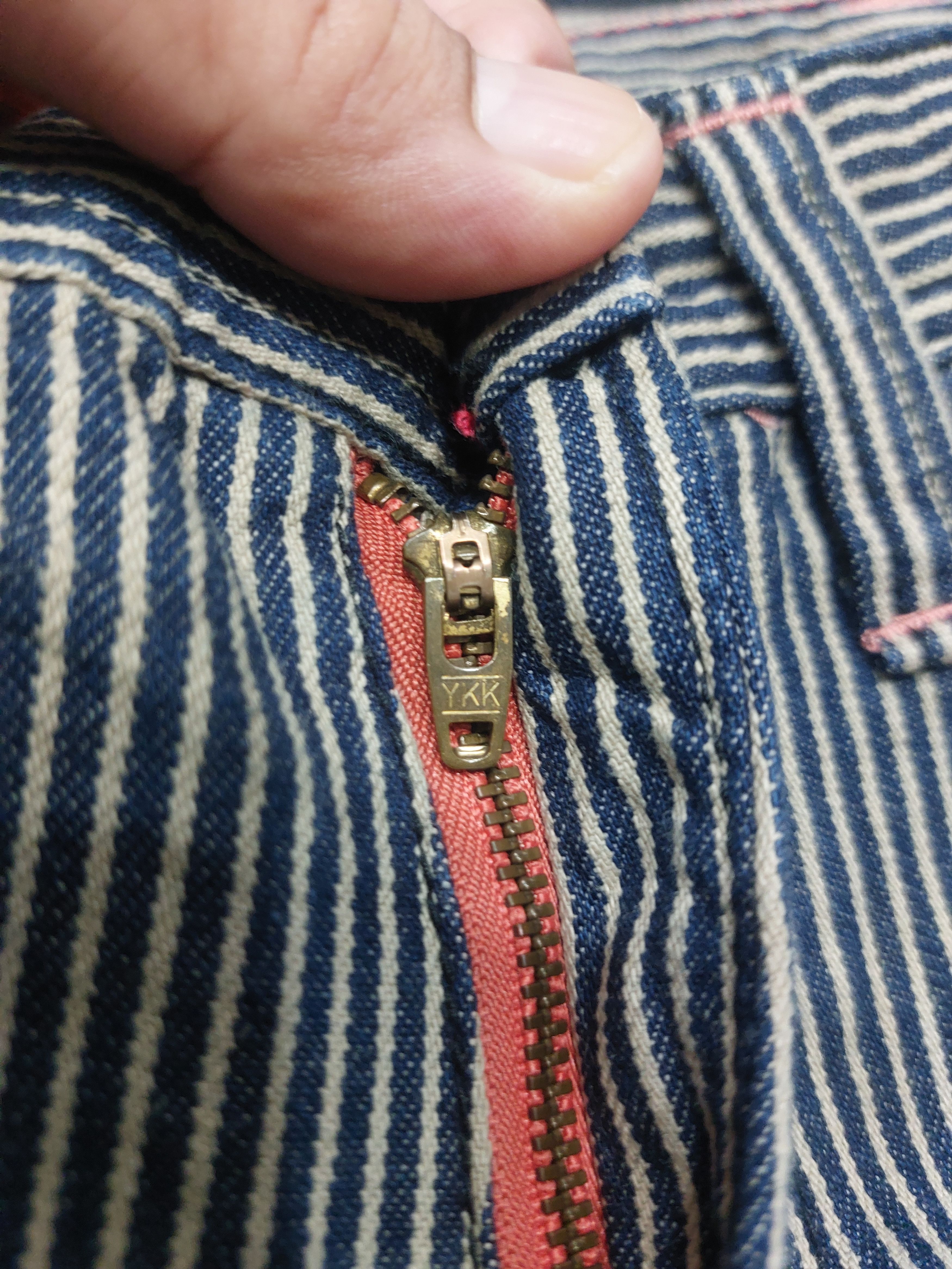 Japanese Brand × Jean HICKORY STRIPE ET BOITE JAPANESE JEANS Size US 32 / EU 48 - 10 Thumbnail