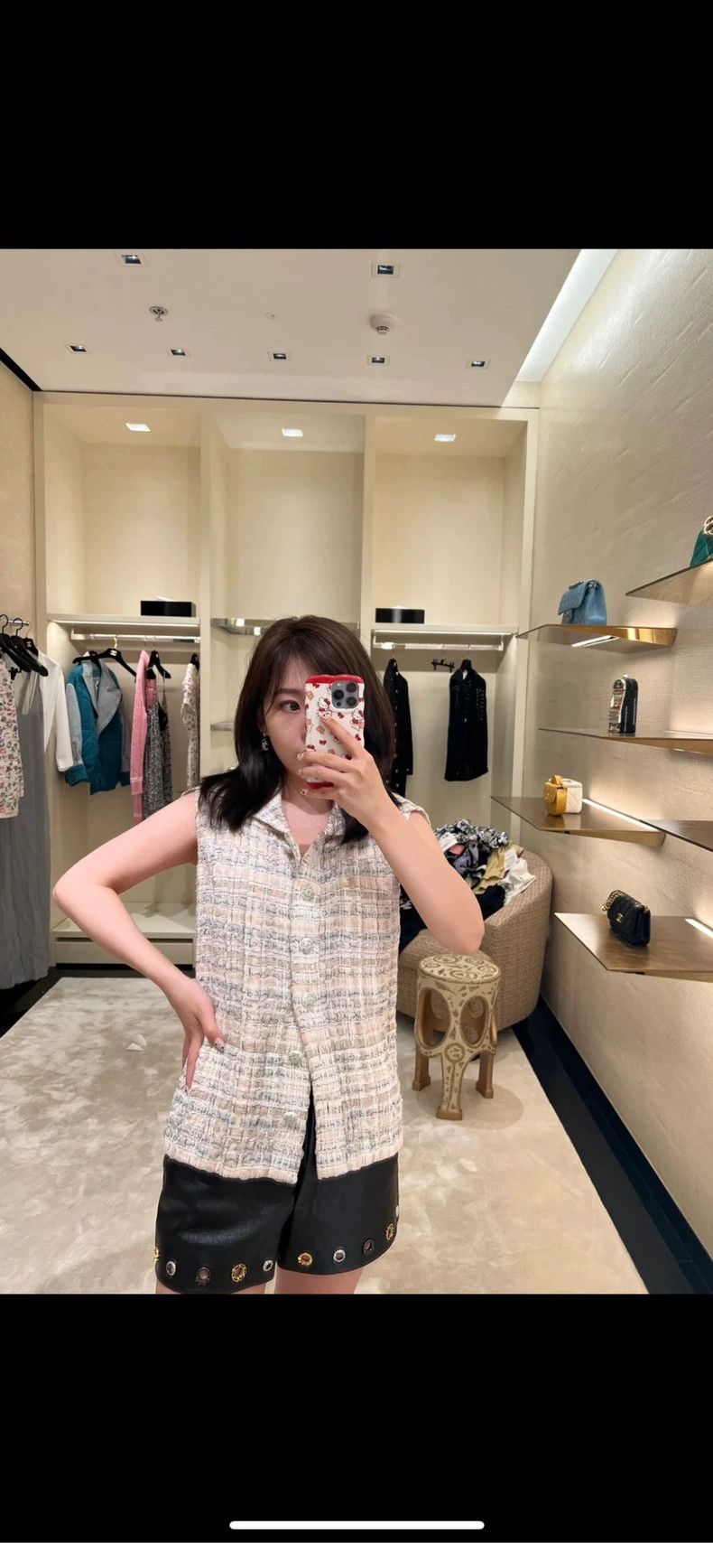 Chanel Chanel Light beige braided tweed heavy industry vest 2504-N Size XS / US 0-2 / IT 36-38 - 5 Thumbnail