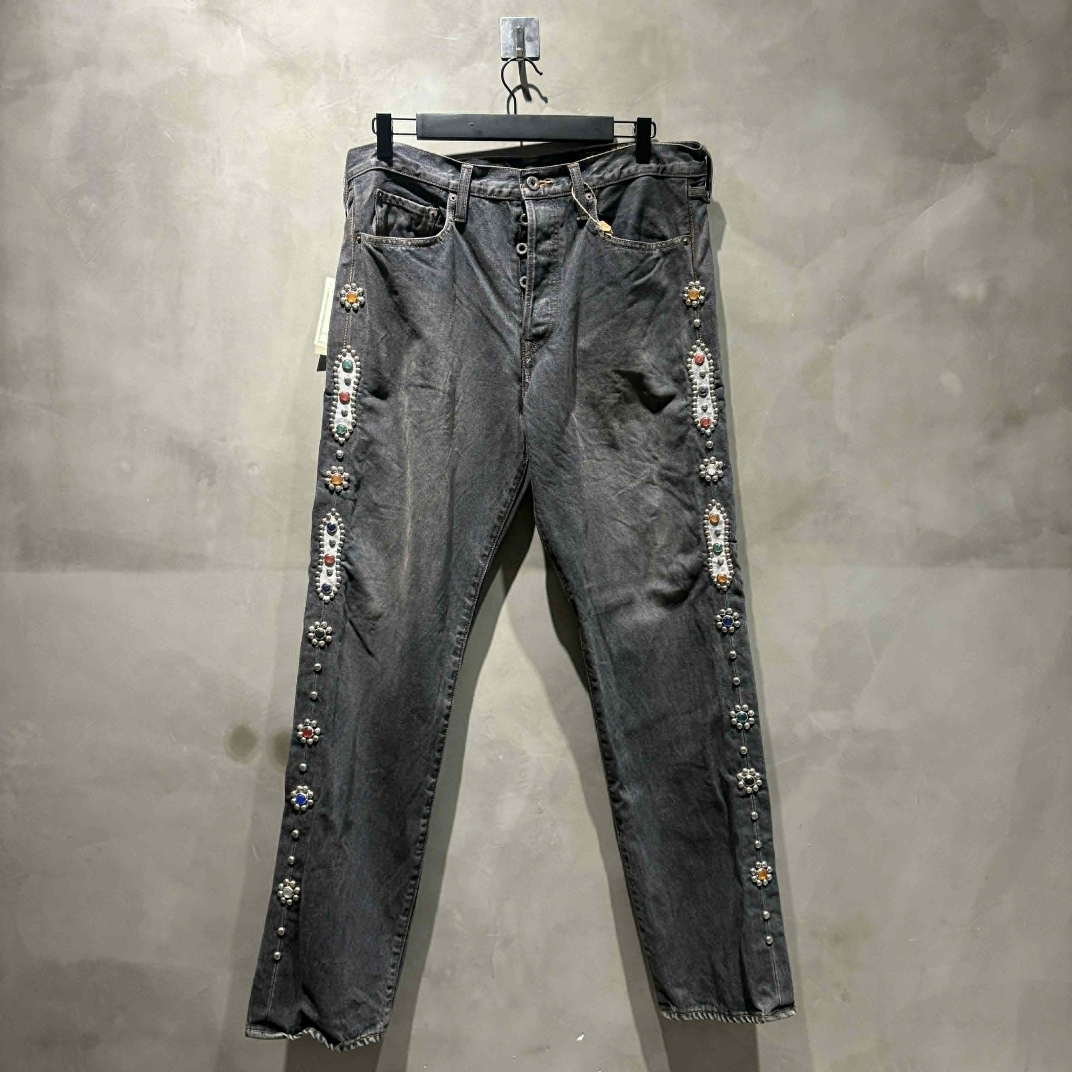 Kapital Kapital Monkey Cisco Gemstone Jeans Black 34 Size US 34 / EU 50 - 1 Thumbnail
