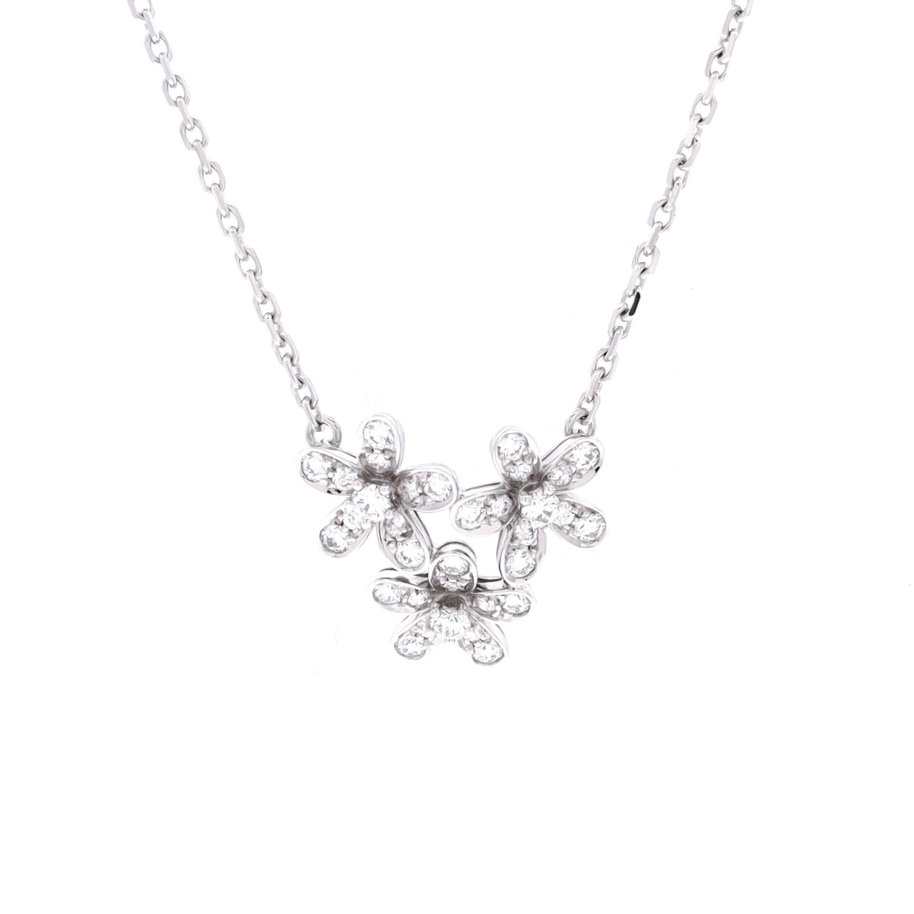Van Cleef & Arpels Socrate 3 Flower Pendant Necklace Size ONE SIZE - 1 Thumbnail