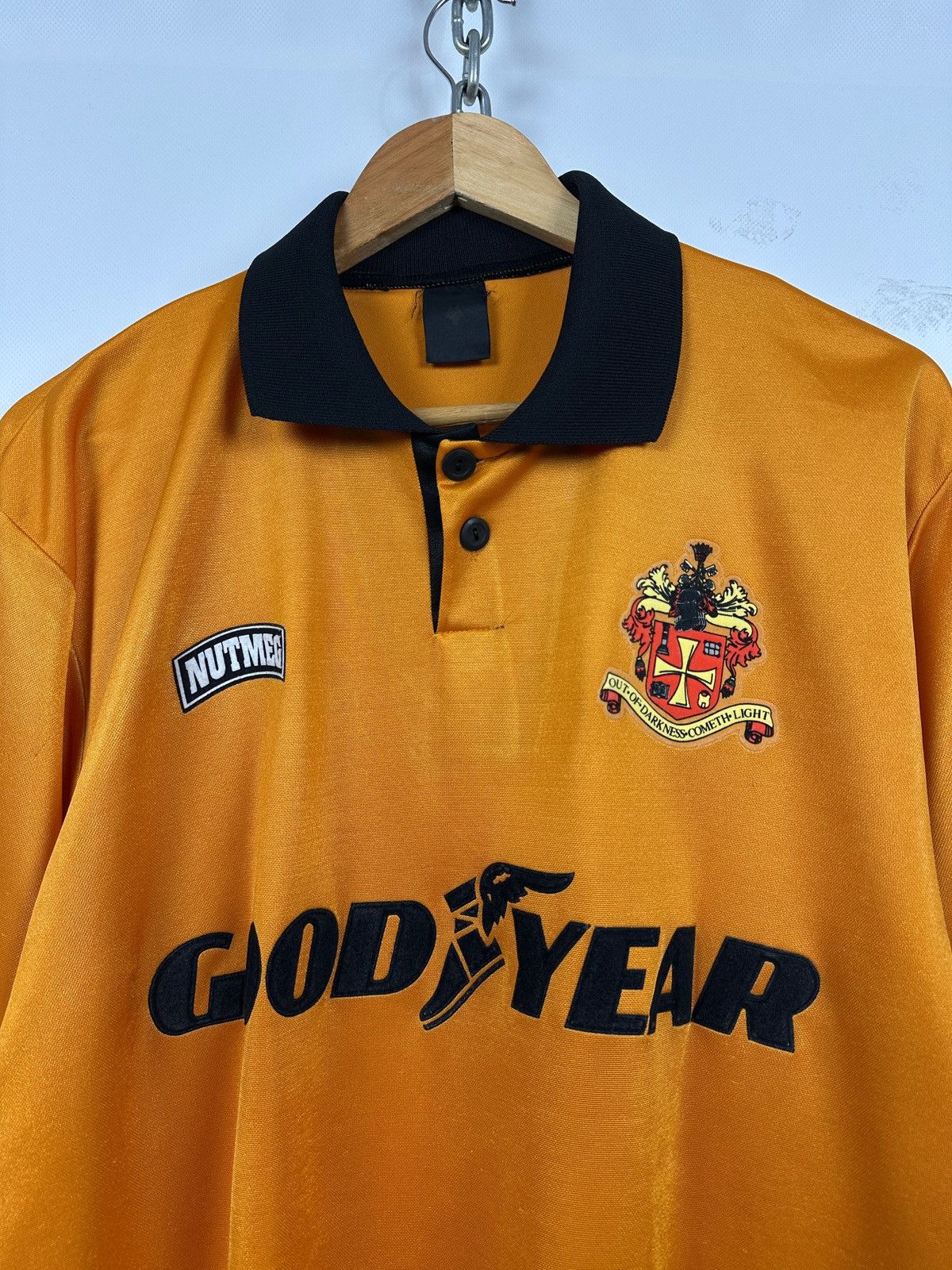 Nutmeg 1994/95 Nutmeg Wolverhampton Wanderers Vintage Soccer Jersey Size US XL / EU 56 / 4 - 5 Thumbnail